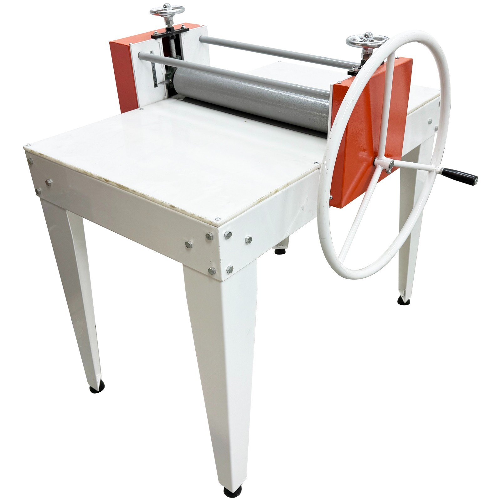 Ceramic Clay Slab Roller Dual – Axis 58cm Stainless Steel Large Handwheel Scale