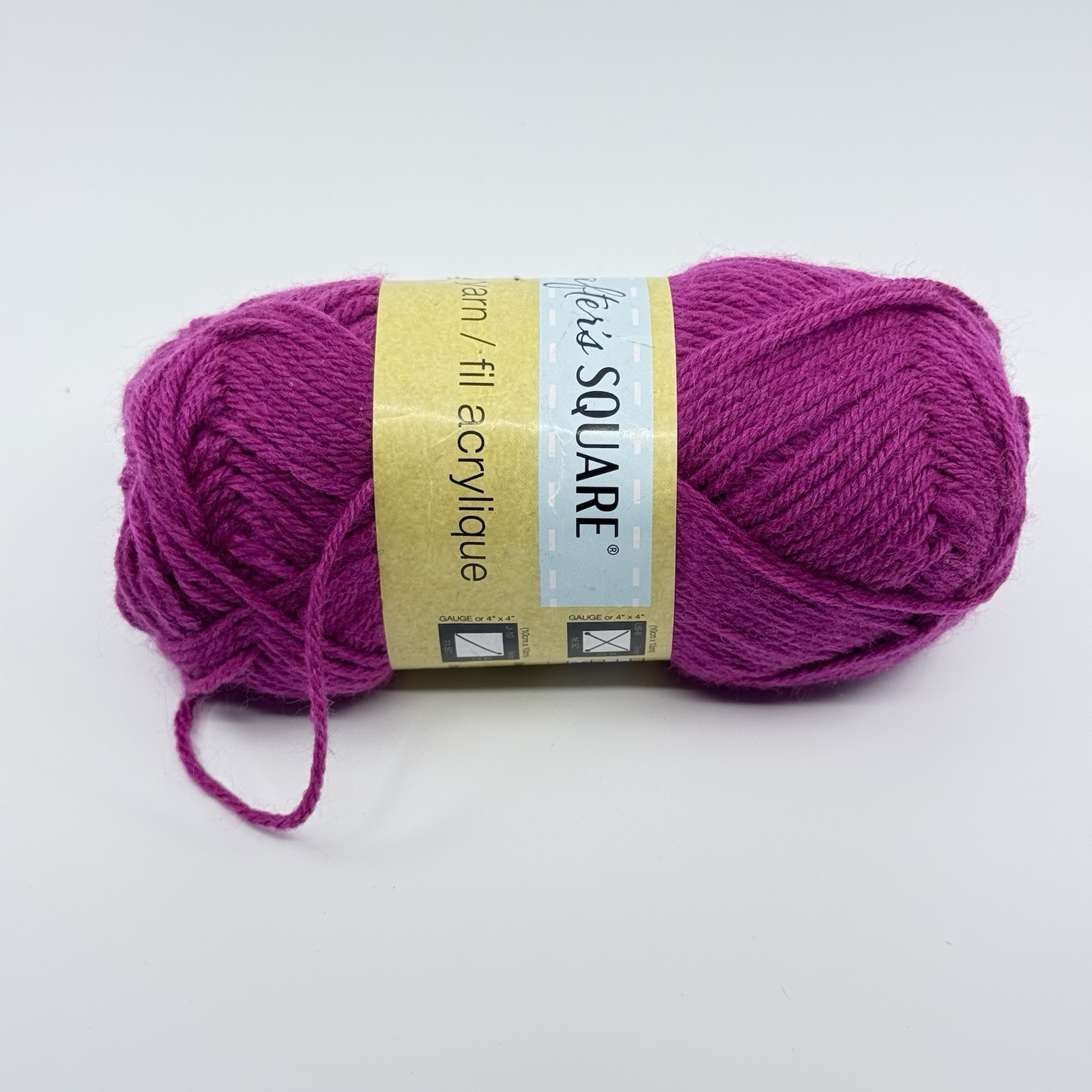 Crafter’s Square Acrylic Yarn Plum Purple 2.1oz 132yd Skein