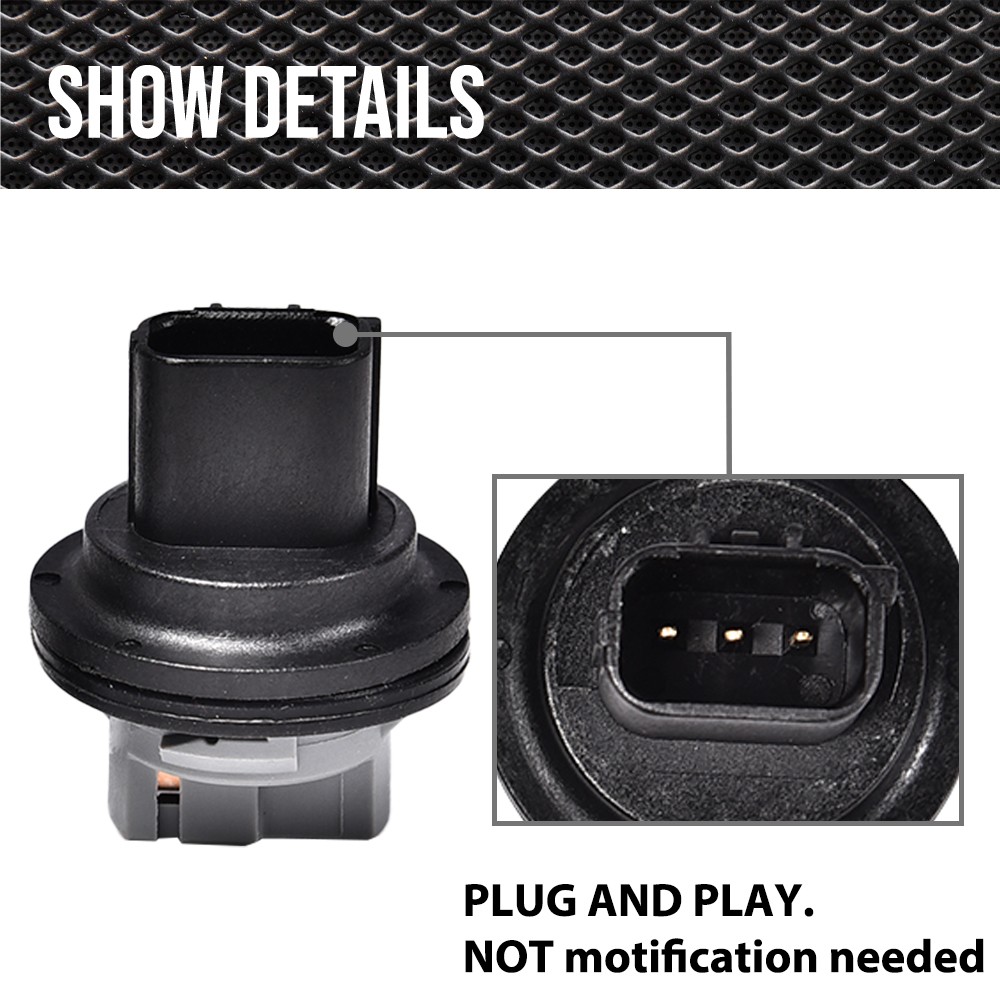 2PCS Front Turn Signal Light Connector Plug Bulb Socket For Dodge Dart 2013-2016