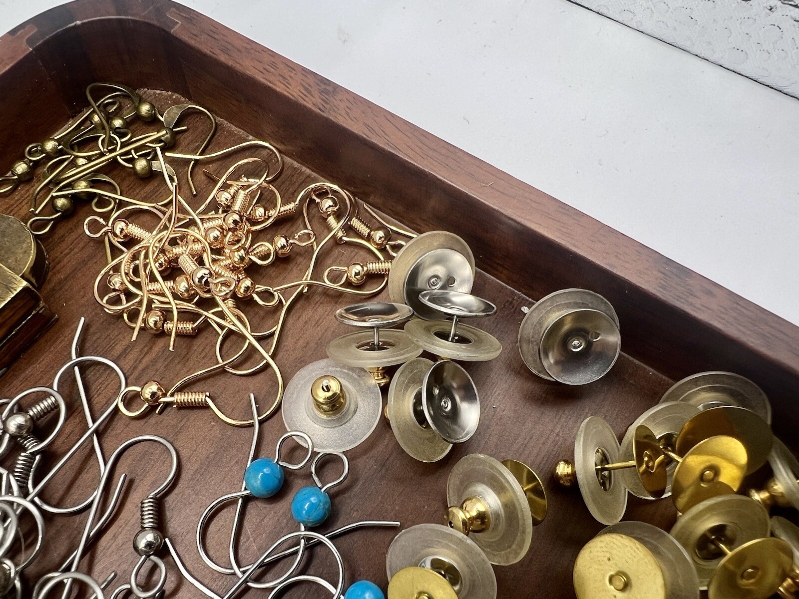 161 Pairs Pierced Earring Findings Mixed New Old Stock DIY Jewelry Making Lot