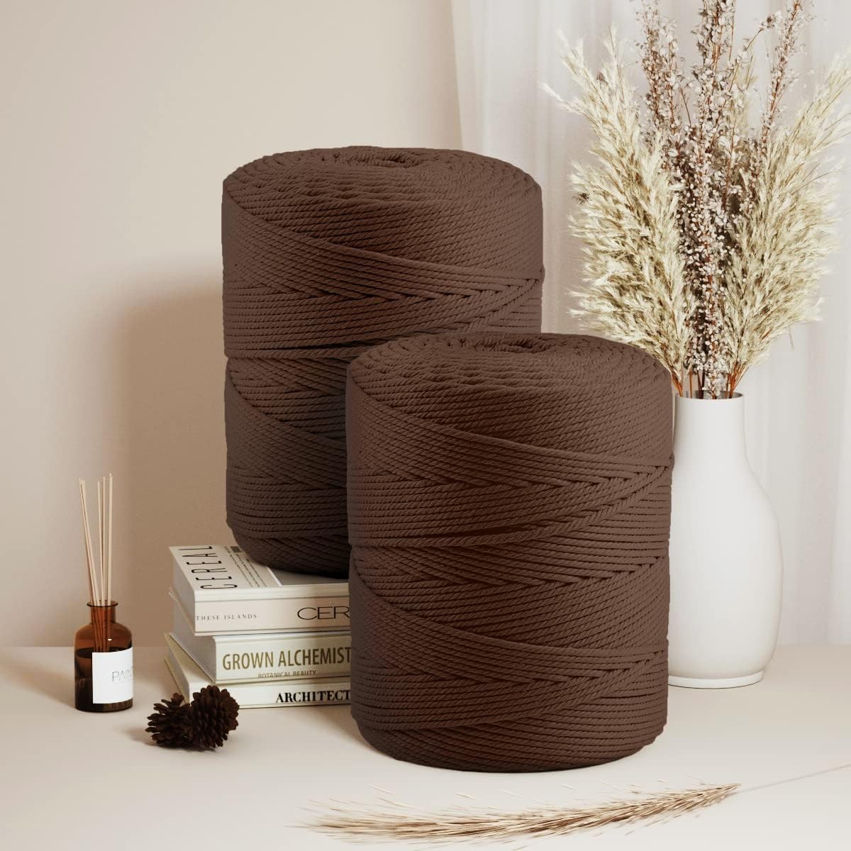 Eco-Friendly 4mm Brown Macrame Rope 500m