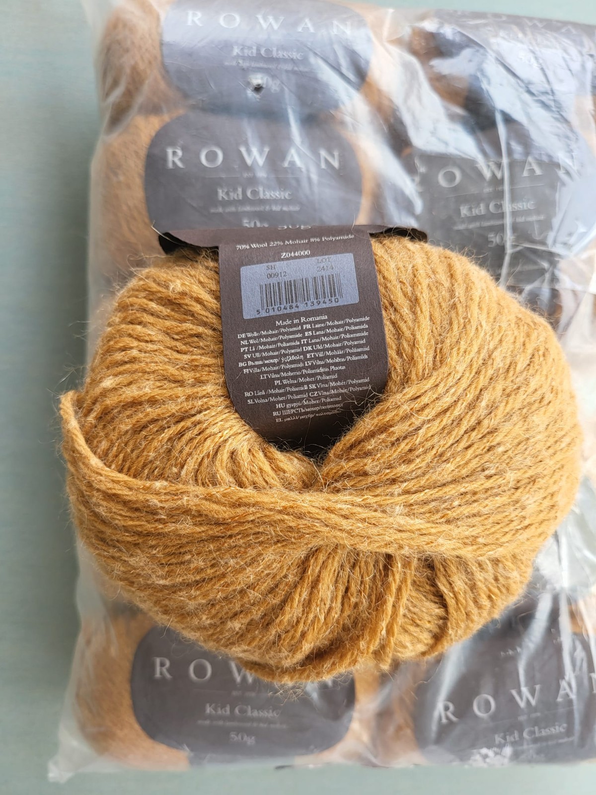 Lot of 10 Skeins ROWAN Kid Classic knitting yarn 50g (lambswool, kid mohair)