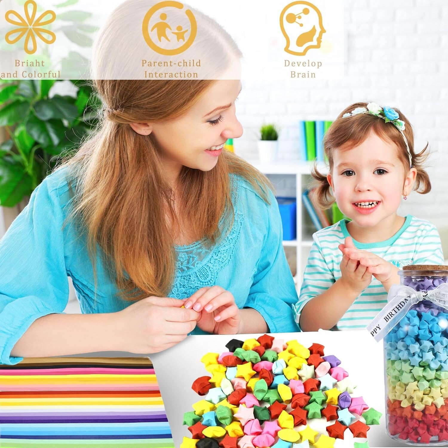 1512 Sheets Origami Star Paper Strips 27 Assortment Color Star Papers Lucky Wish