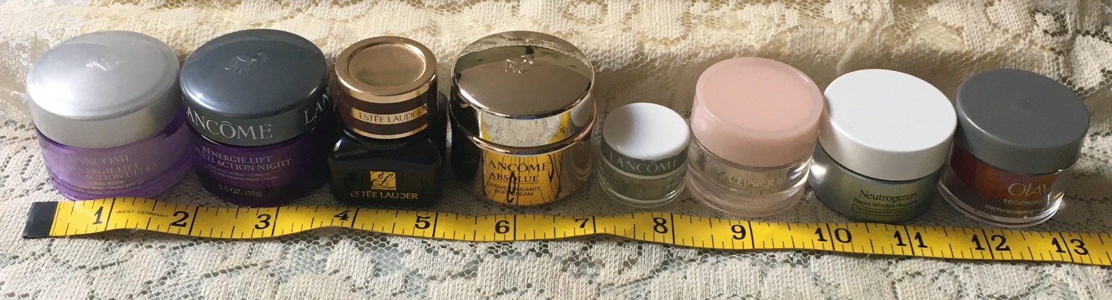 (8) Travel Size Face Cream Containers • EMPTY • REUSE • REFILL