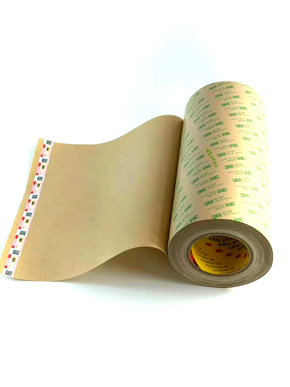 1 Roll 3M 467MP 12″x60yd 2 Mil Clear Adhesive Transfer Tape 68158 USA Seller