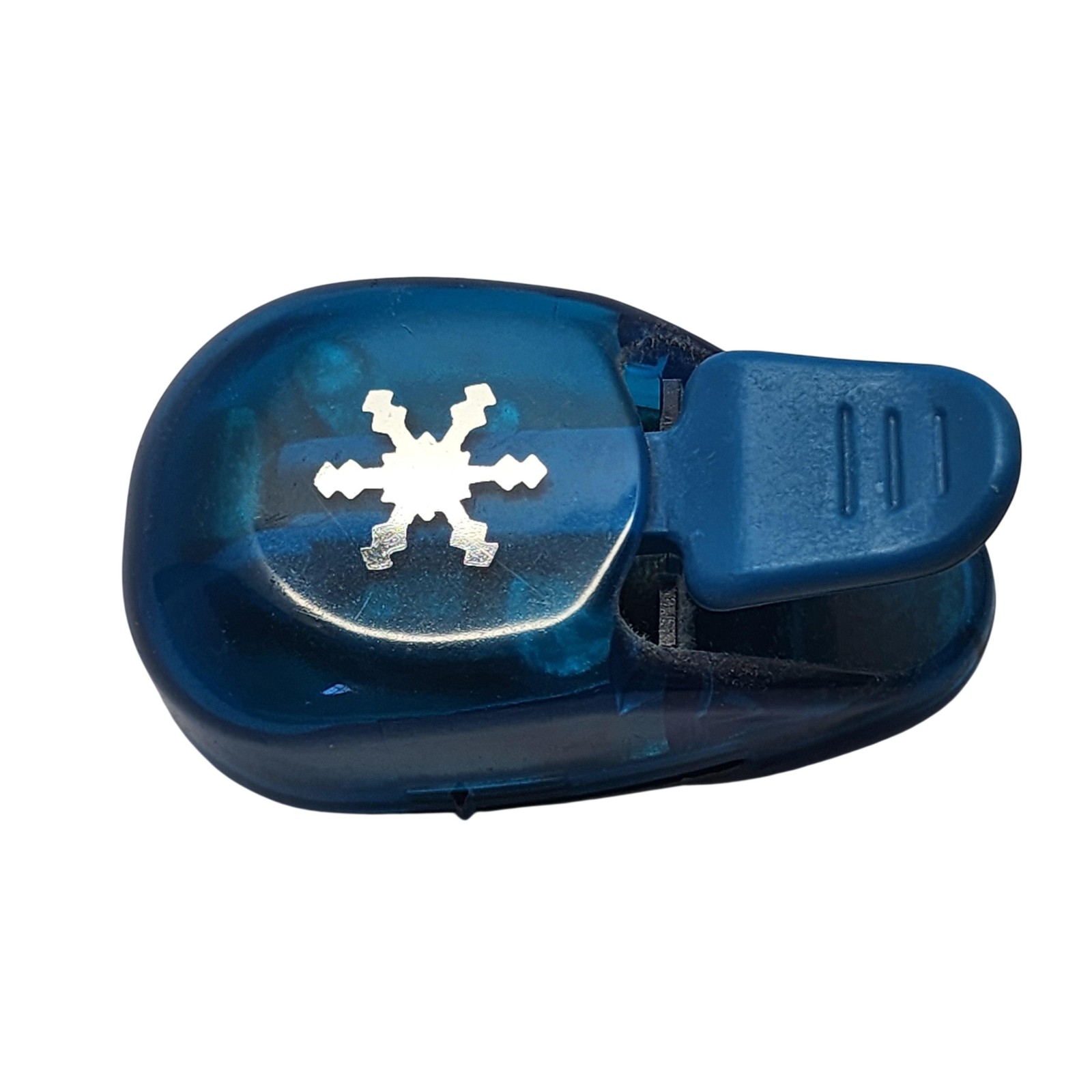 Blue Plastic Snowflake Craft Punch Holiday Paper Confetti Less Than 1 Inch