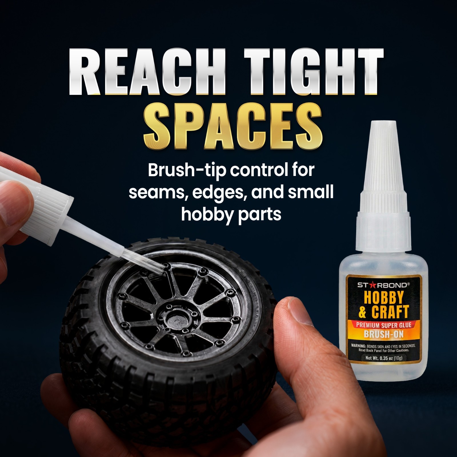 Starbond Hobby & Craft Brush-On Super Glue – Precision Applicator