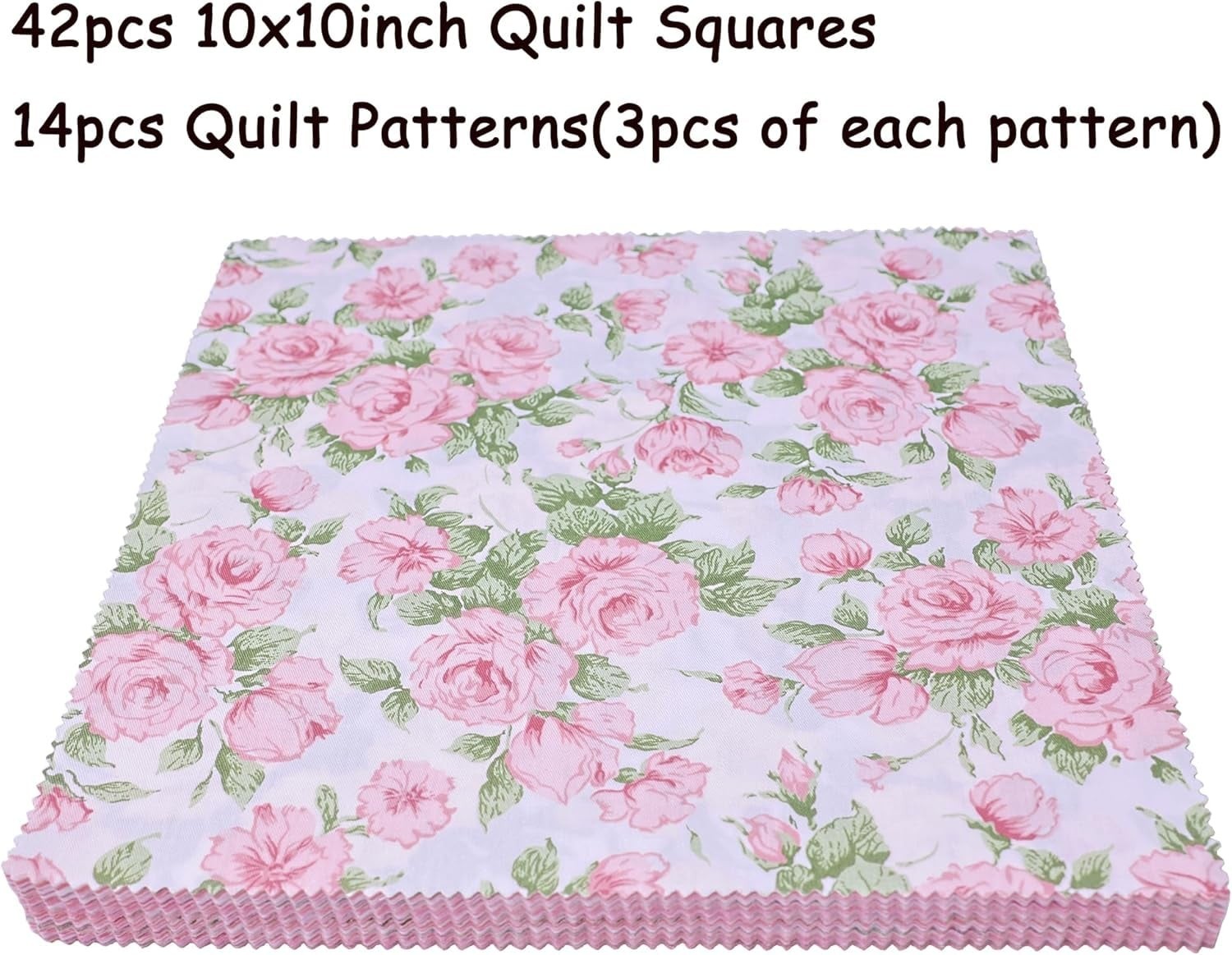 Layer Cake Fabric for Quilting 10 inch, Precut Fabrics Square 10×10 inch(42Pc