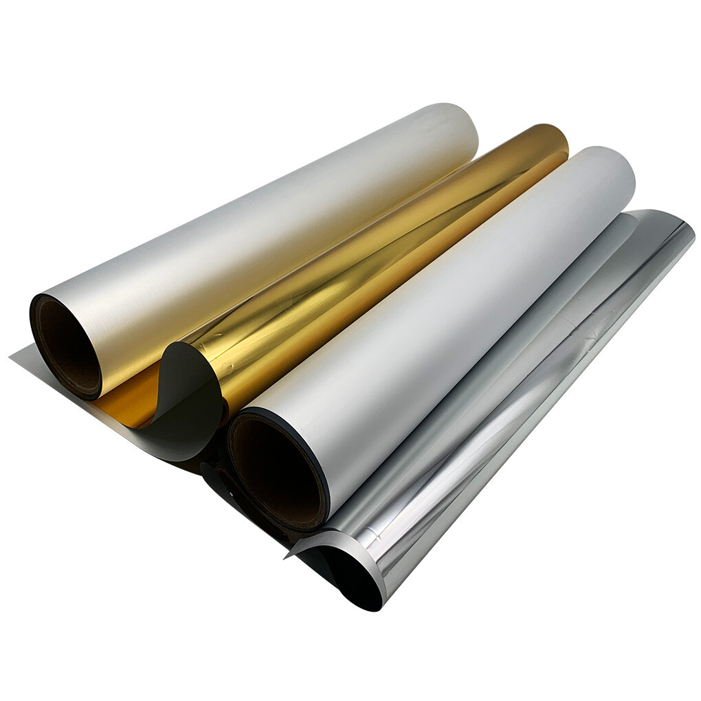 US Stock CALCA 24in x 65.6ft DTF Transfer Gold / Silver Foil Film Roll,Cold Peel