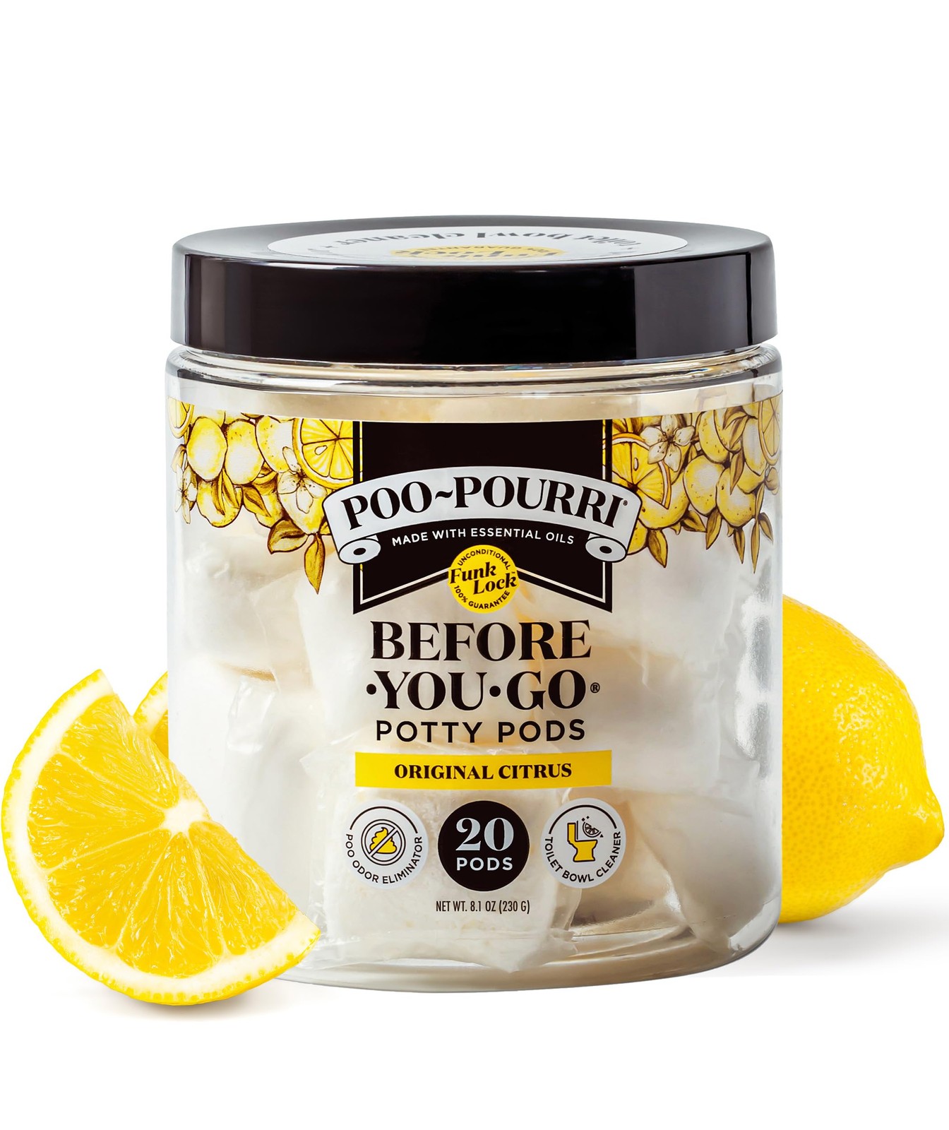 Poo~Pourri Original Citrus Before-You-Go 20 Count (Pack of 1), Transparent