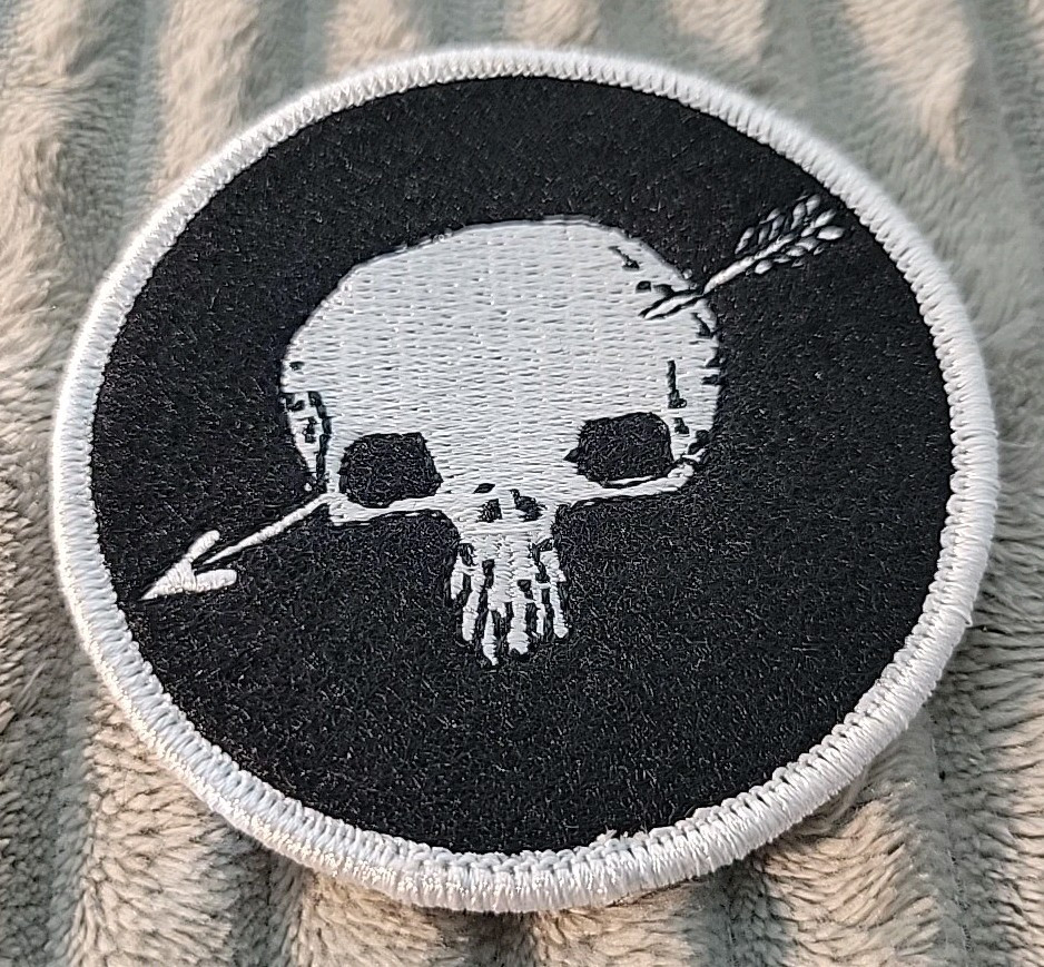 Shakey Graves Skull Arrow Jacket Bag Hat Embroidered Patch Music Roll The Bones