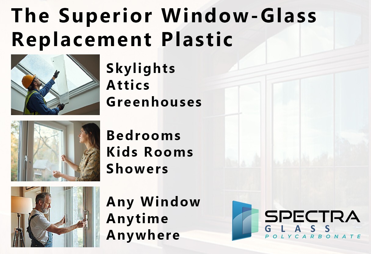 Spectra Glass Clear Polycarbonate. Select Your Size and Thickness! Nominal Cut.