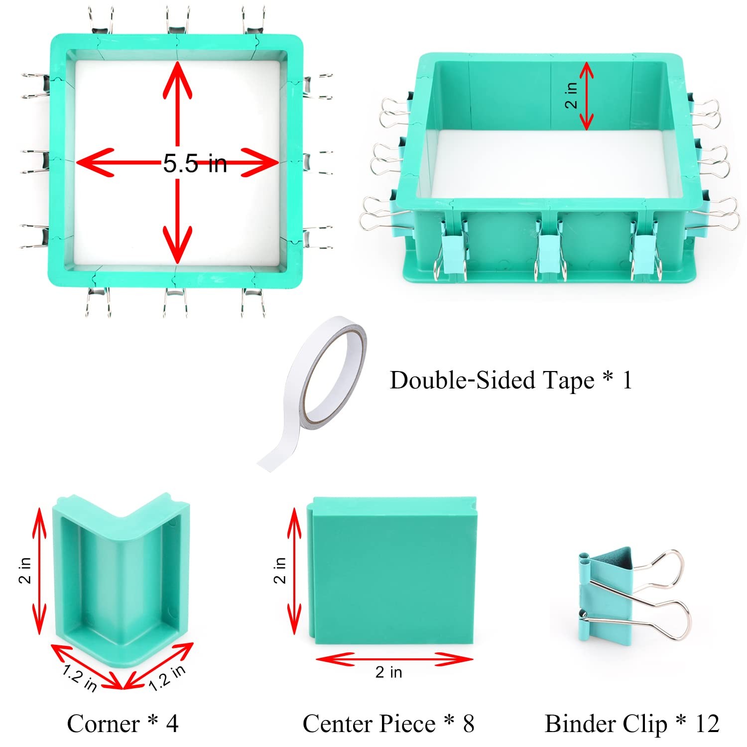 Adjustable Mold Housing Kit for Silicone Making – Leak-Proof White