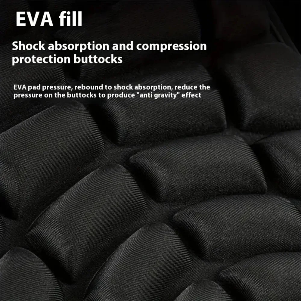 2pcs Motorcycle Gel Seat Cushion Pad 3d Comfort Breathable Shock Absorbing Unive