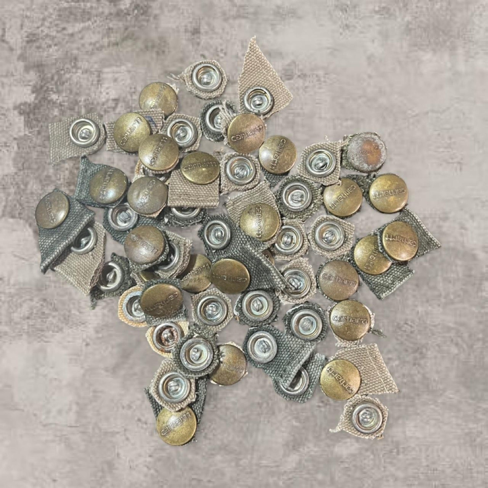 Craft DIY Project Carhartt OEM Brass Pearl Snap Replacement Repair Lot 400 Bulk