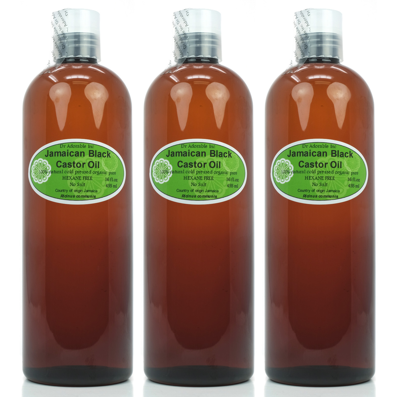 BLACK CASTOR OIL 100% PURE ALL NATURAL CARRIER OIL ORGANIC BY DR.ADORABLE 48 oz