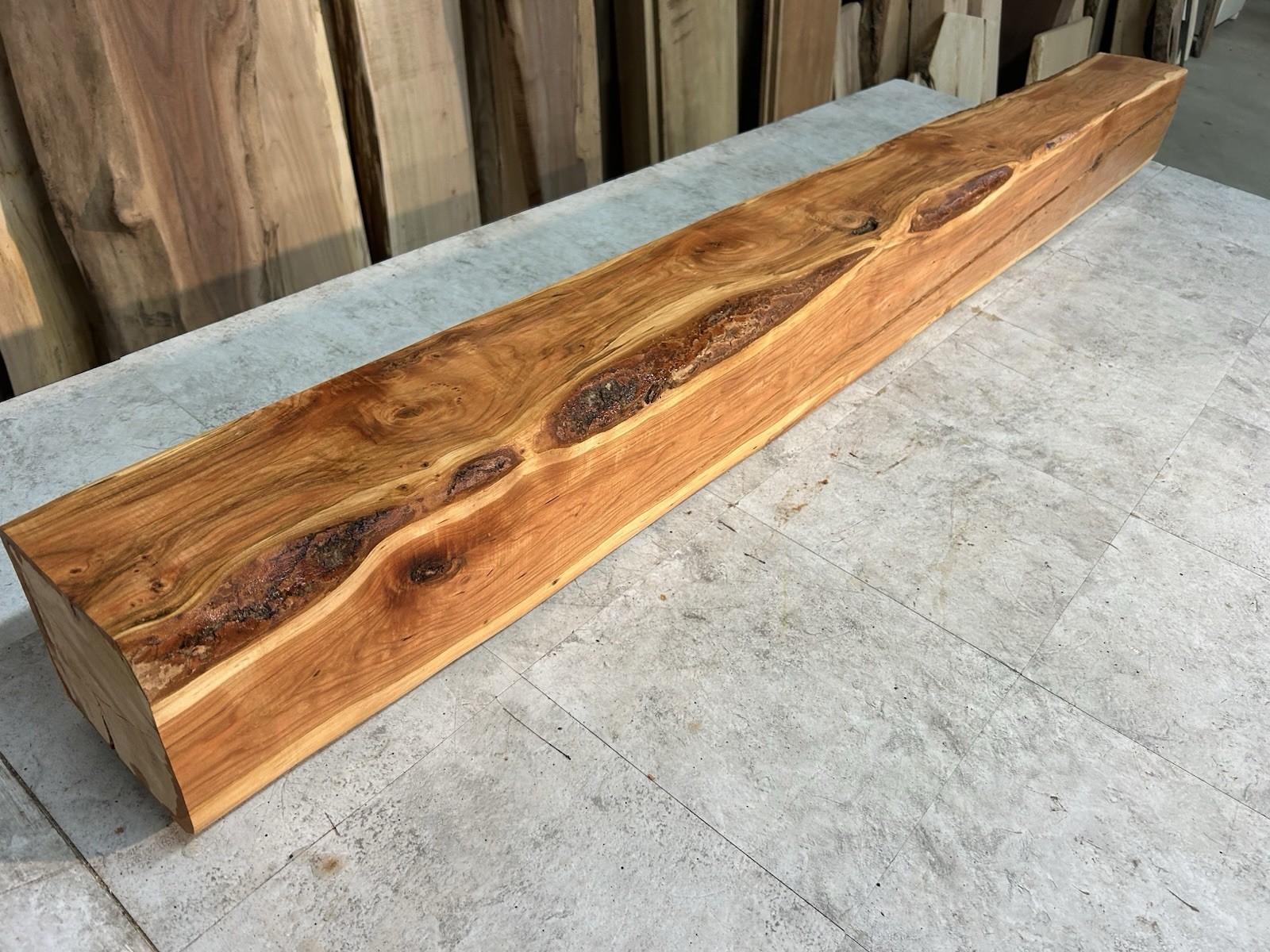 Cherry Mantel Beam/Fireplace Mantel Beam/Rustic Modern Wood/Solid Hardwood Beam
