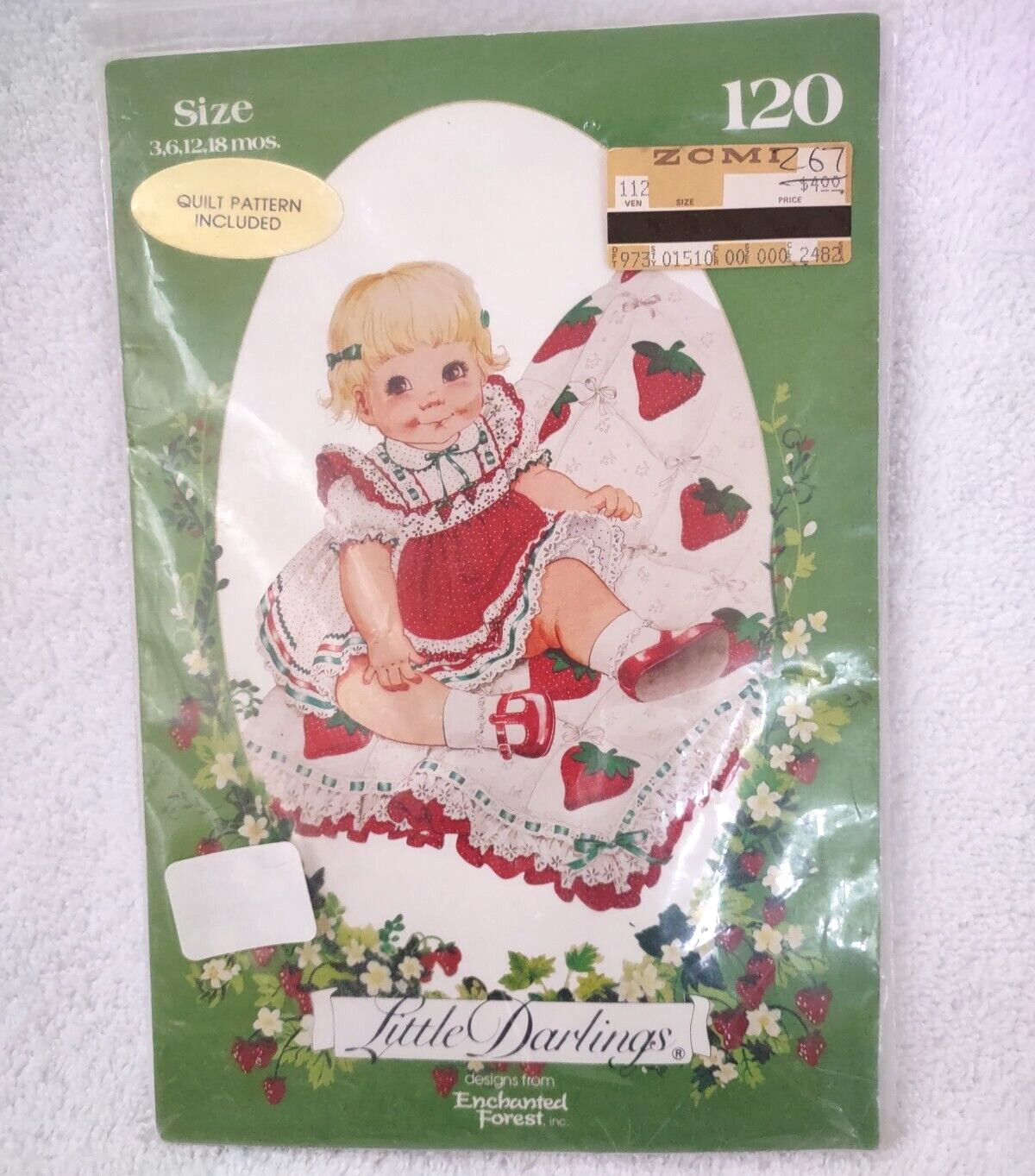 Little Darlings Baby Dress Quilt Pattern Size 3 Months-18 Months From 1981