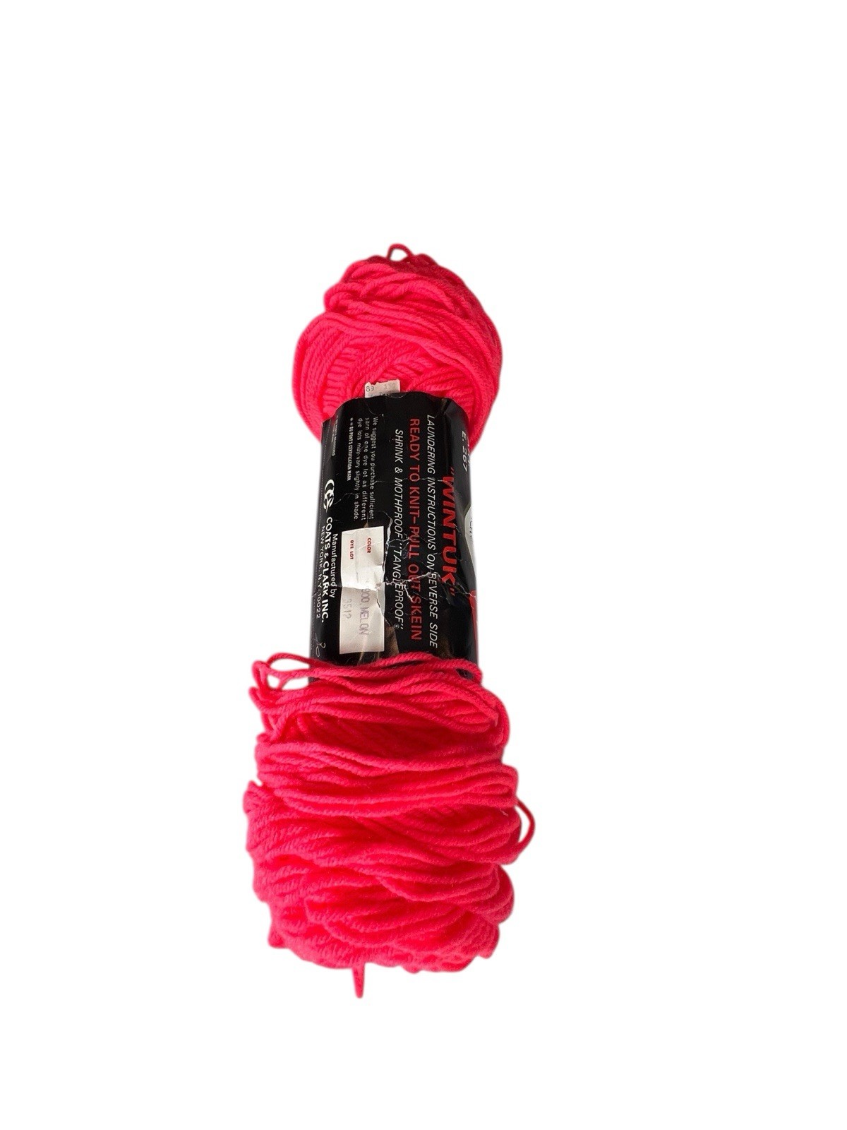 Vintage Red Heart Wintuk Orlon Acrylic Yarn – 1 Skein Color Melon #900