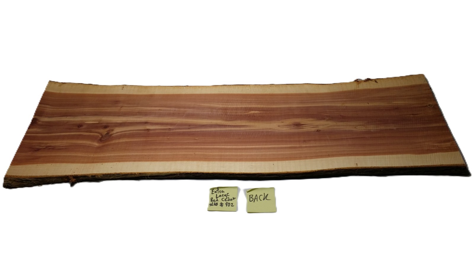1 LARGE Aromatic Red Cedar Wall Live Edge Slab .75″T x 15-17″W x 49″L SHIPs FREE
