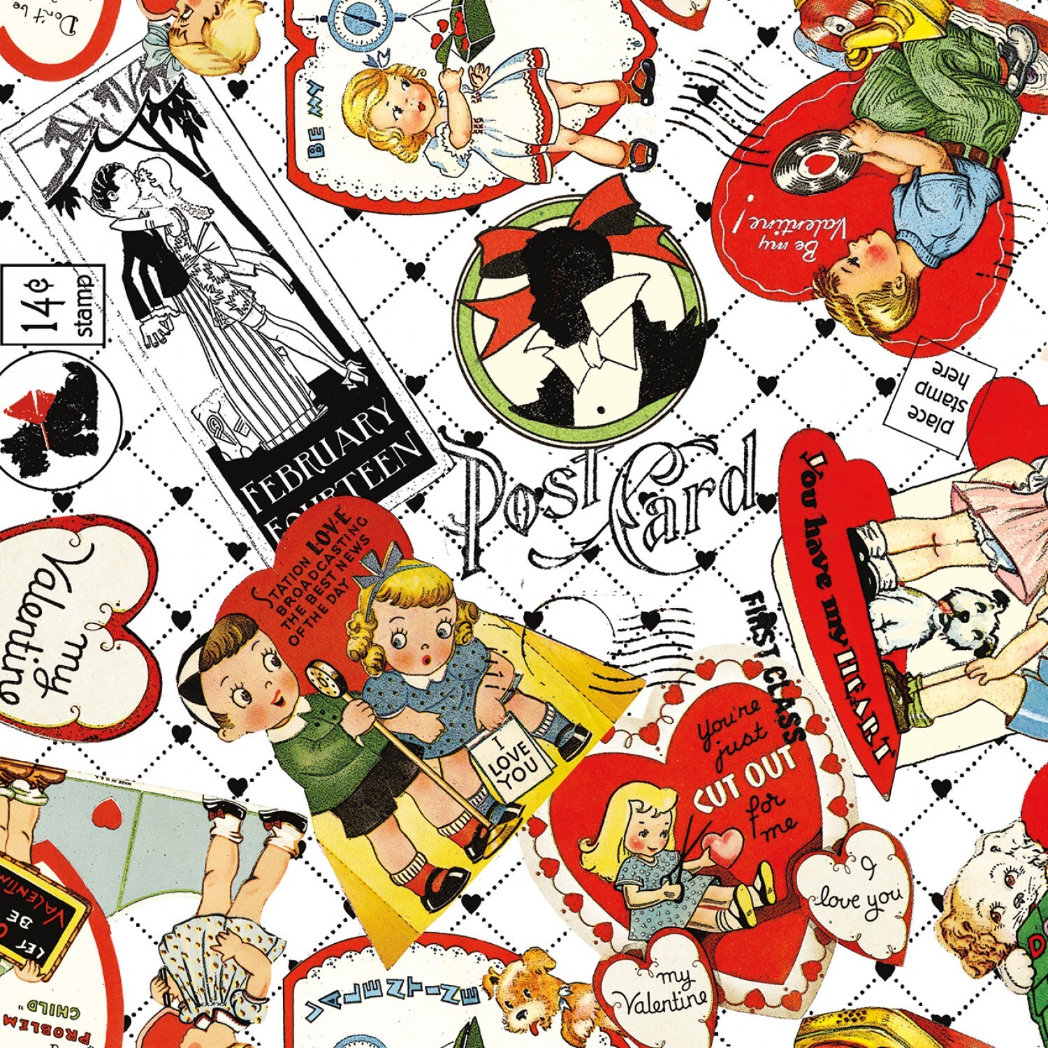 Take Heart 24in x 43in Large Patch Panel Valentines Quilt Fabric Panel