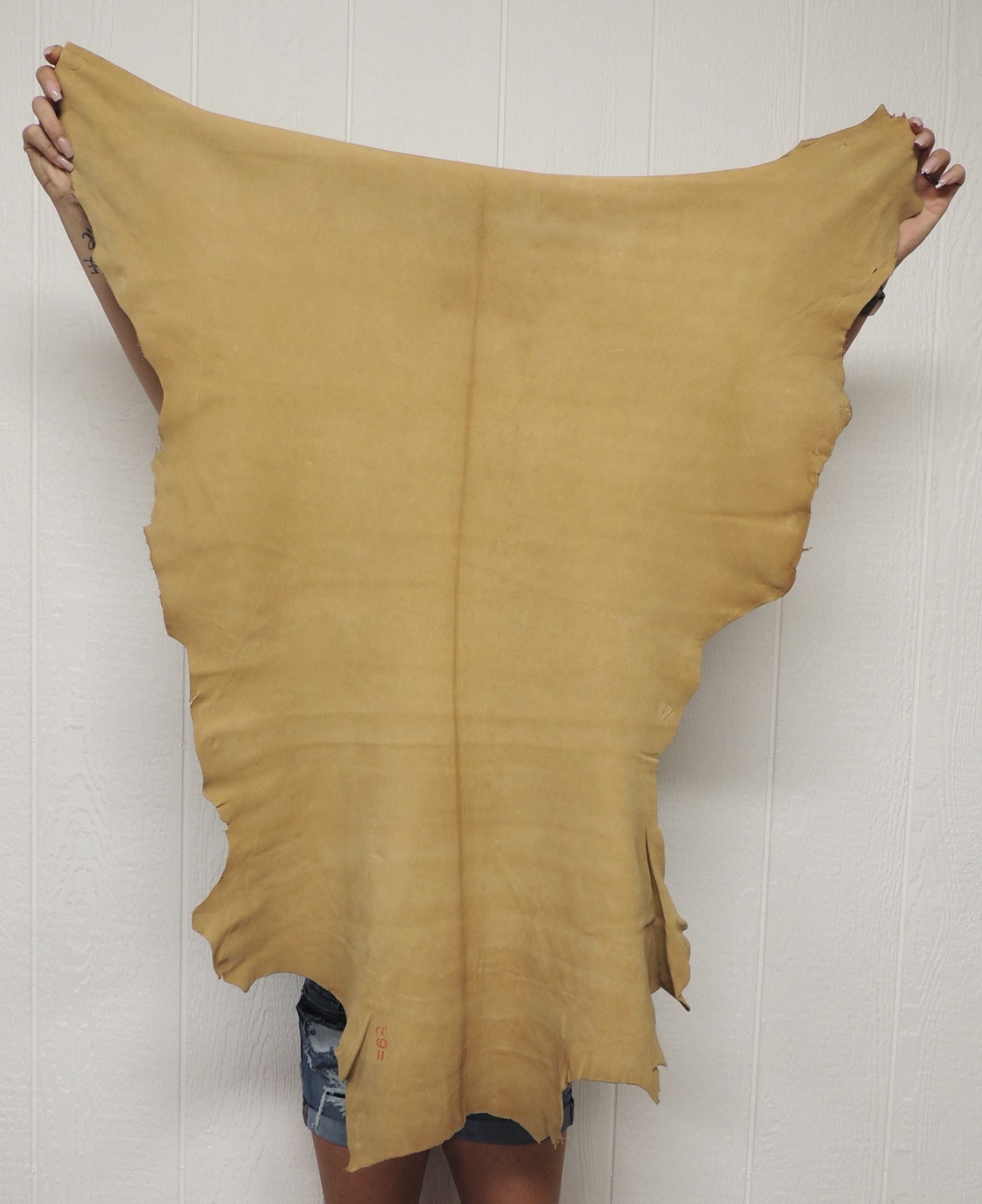 SMOKE BUCKSKIN Leather Hide for Native Crafts Laces Pipe Bags Regalia Pelt Skins