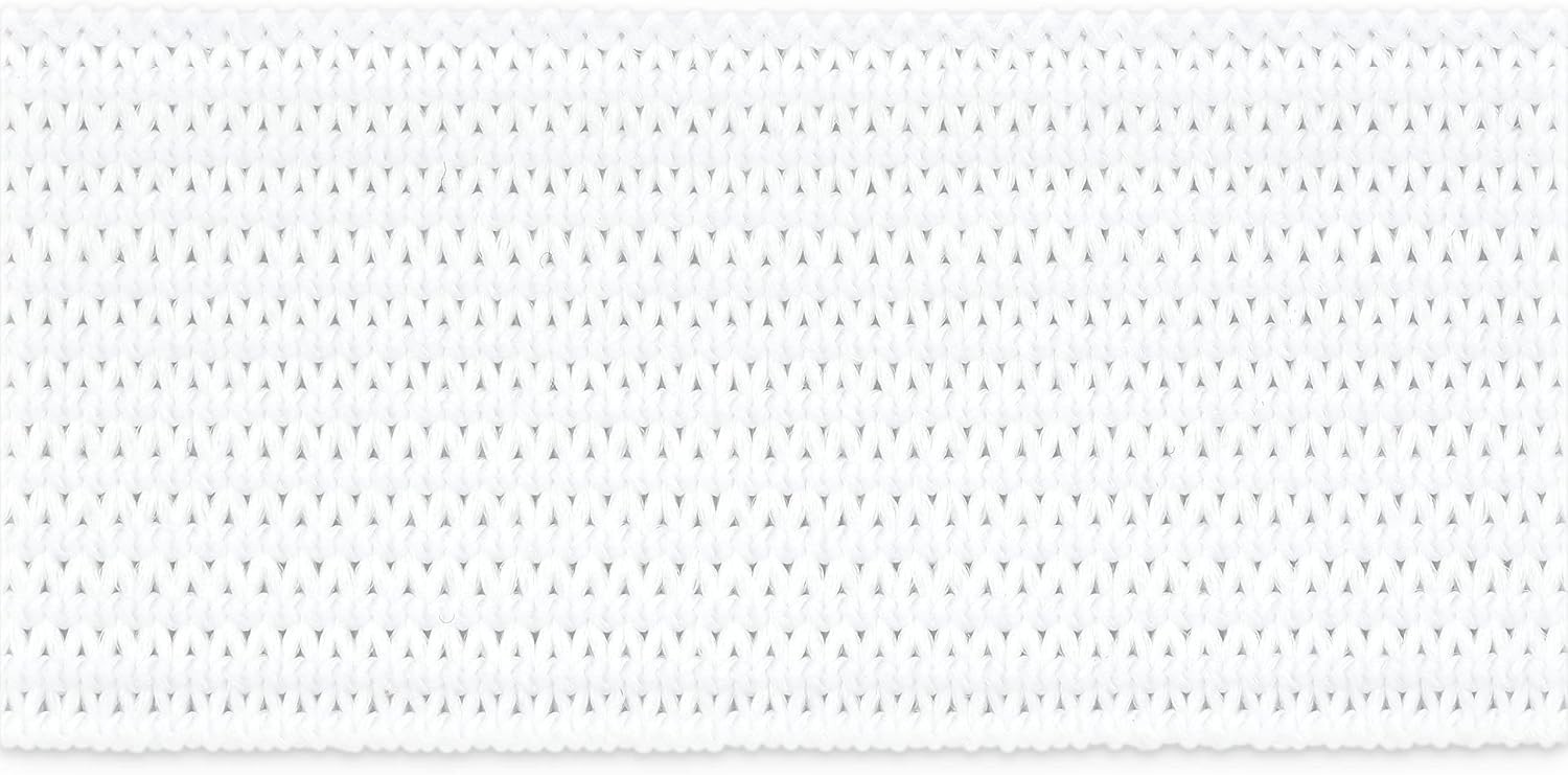 Soft Stretch Elastic for DIY – White, 3/4″ x 25 Yards