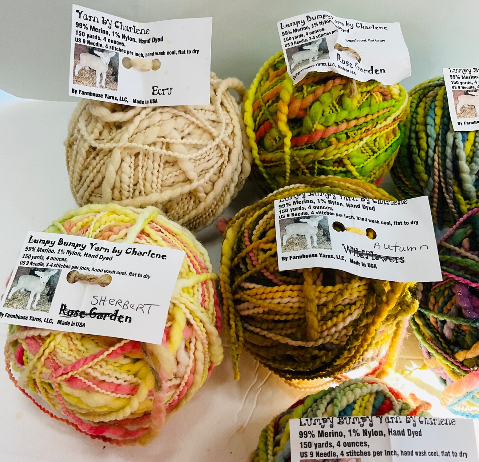 Farmhouse Yarns New Lumpy Bumpy Yarn Unit of 1 Select From Drop Down Box Merino