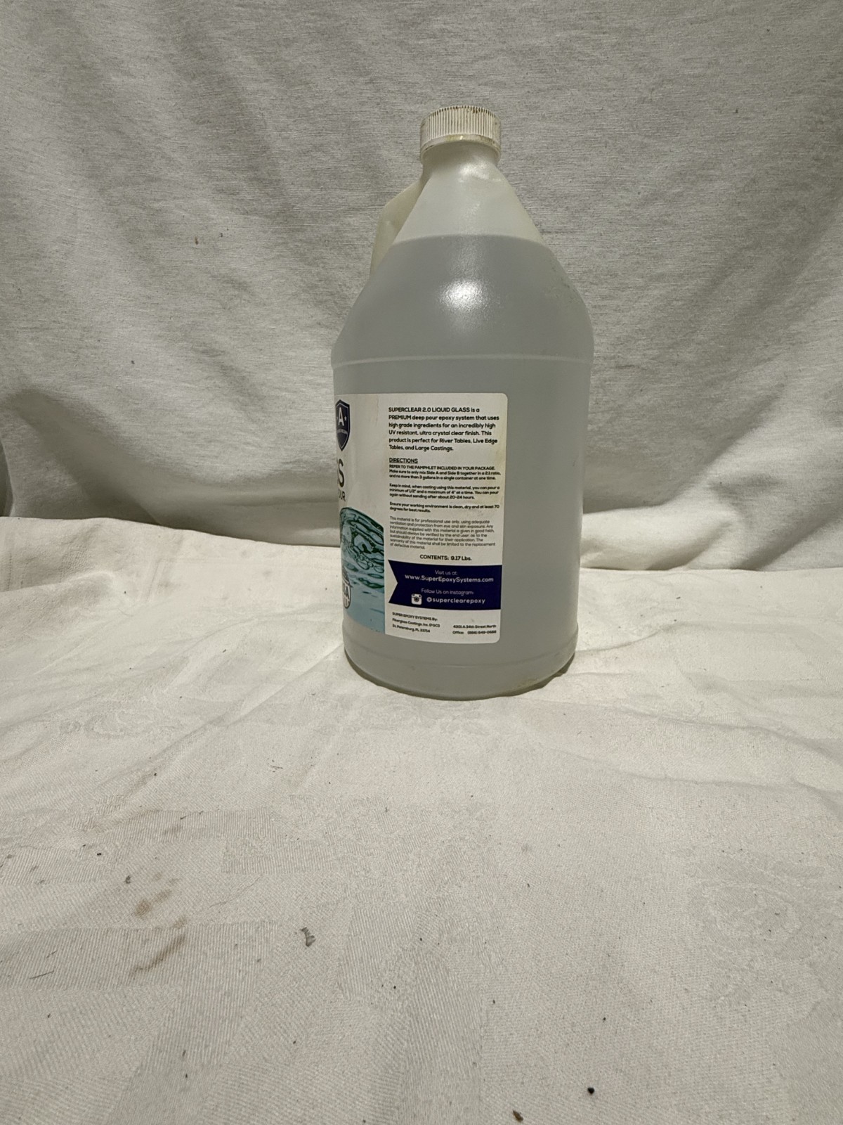 FGCI SuperClear 2.0 Part A Base Resin 1 Gallon Deep Pour Epoxy Clear Commercial