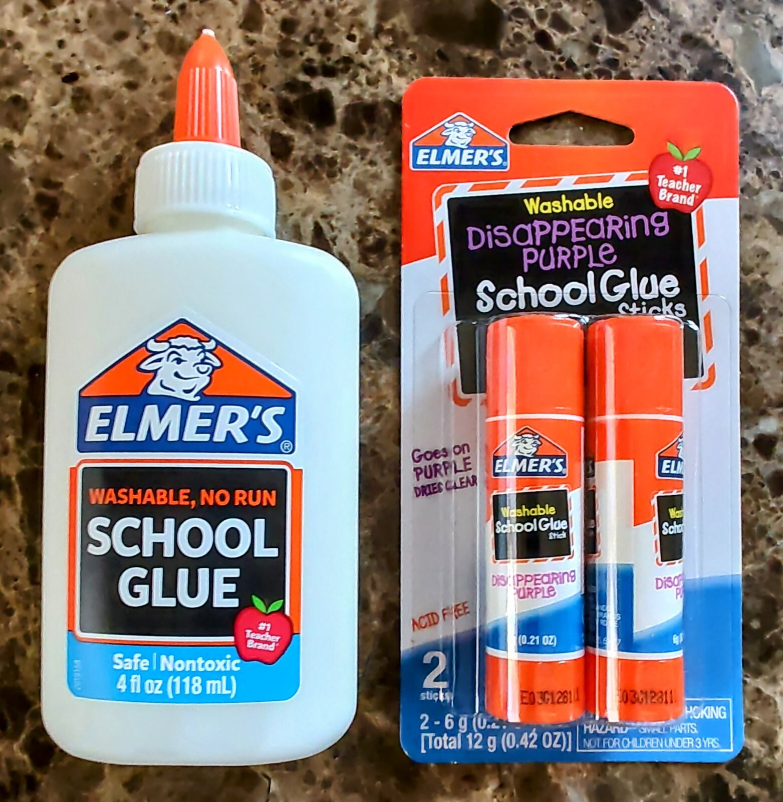 Elmer’s Washable Liquid School Glue 4 Oz & 2 Pack 7g Glue Stick *FREE Shipping*