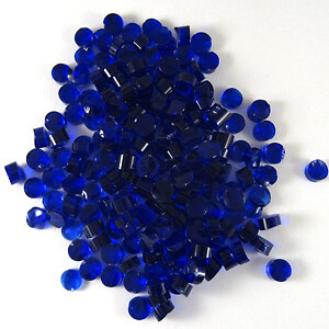 Deep Royal Blue Dots D1114 COE 90 Glacial Art Glass Fusing Supplies