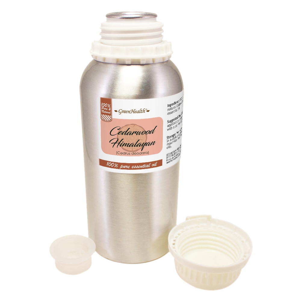16 fl oz Cedarwood Himalayan Essential Oil Pure & Natural in Aluminum Bottle