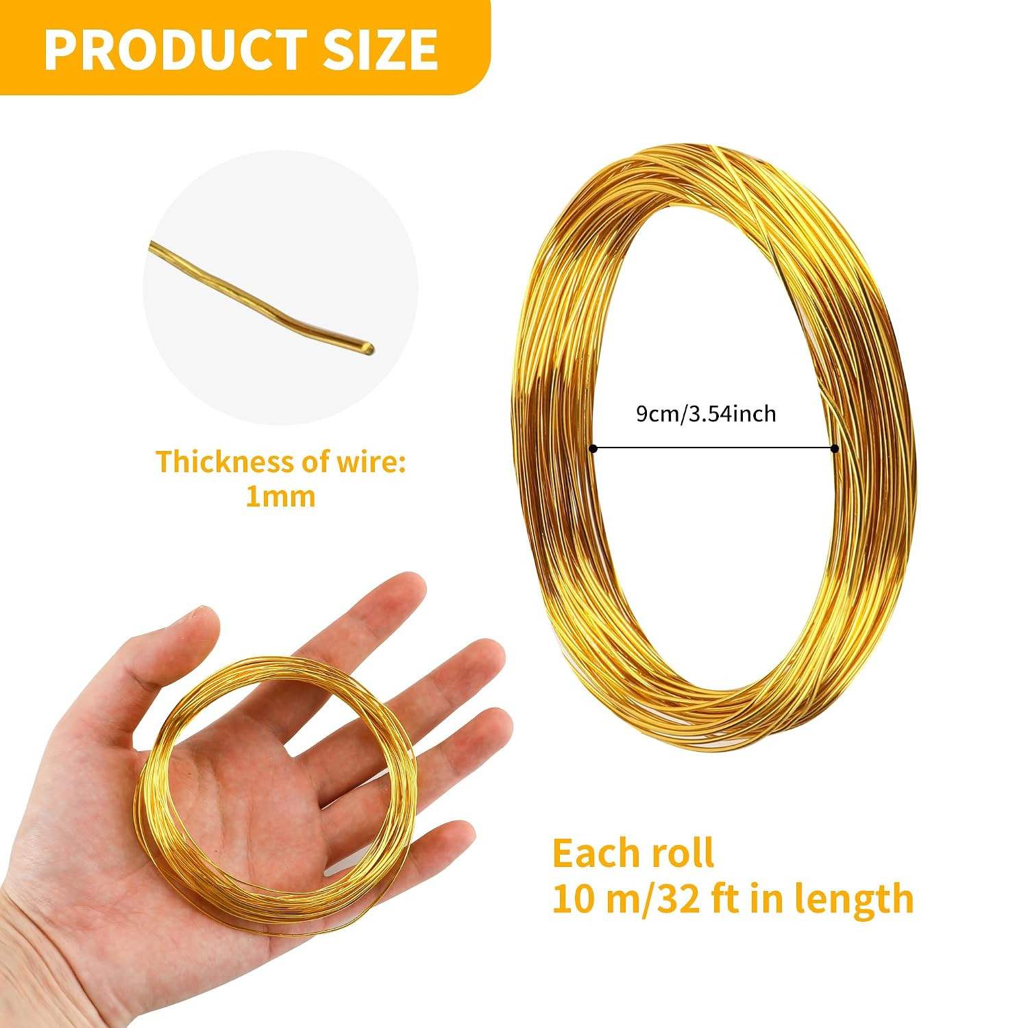 25 Rolls 800 Feet Colored Aluminum Craft Wire, 18 Gauge 1Mm Flexible Aluminum Ar