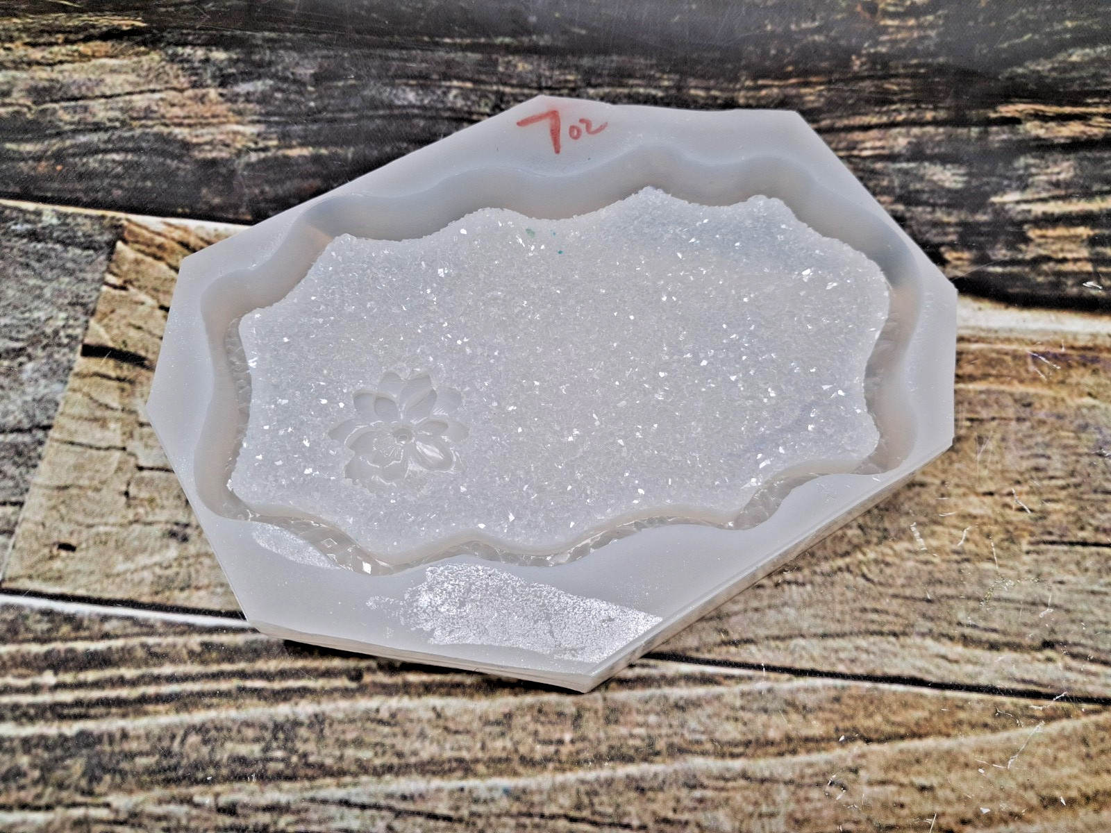 Handmade Flower Crystal Trinket Dish Mold For Resin MOLD ONLY