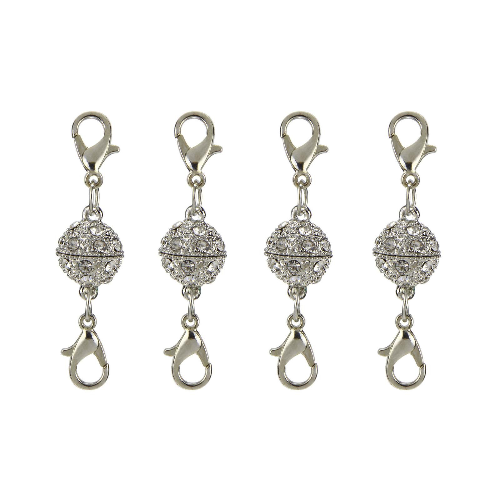 24Pcs Metal Strong Magnetic Clasps Connectors For Jewelry Necklace Making A
