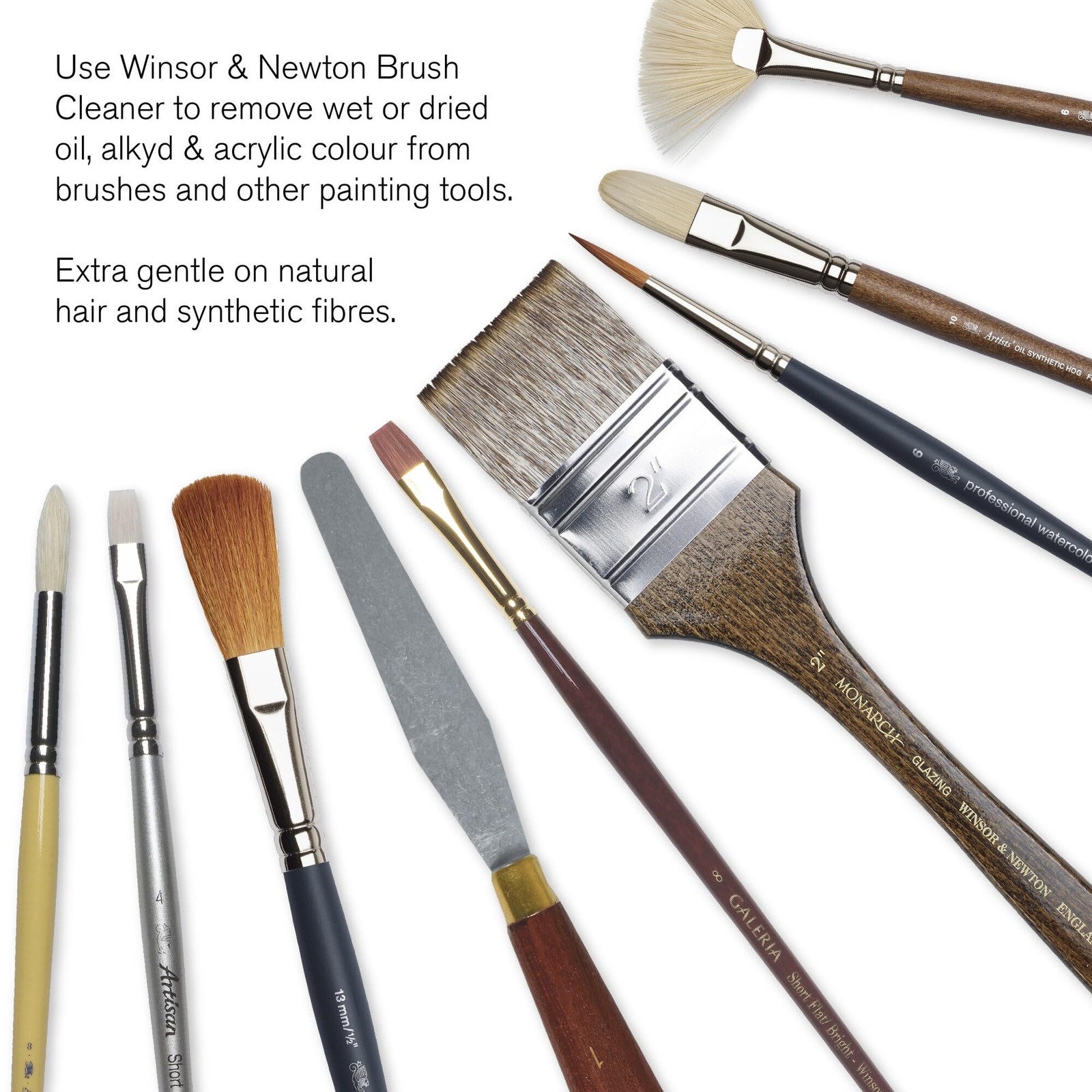 Winsor & Newton Brush Cleaner & Restorer, 16.0-oz 16 Fl Oz (Pack of 1), White