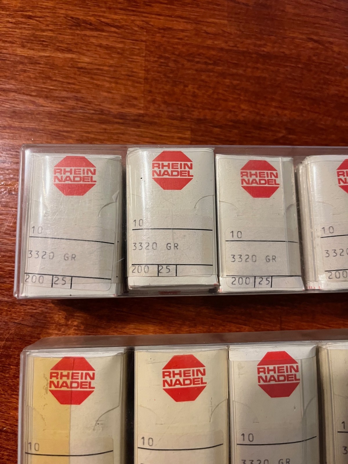 (5)-packs of (10)-RHEIN NADEL SEWING NEEDLES*3320 GR* Size:200/25* NEW OLD STOCK