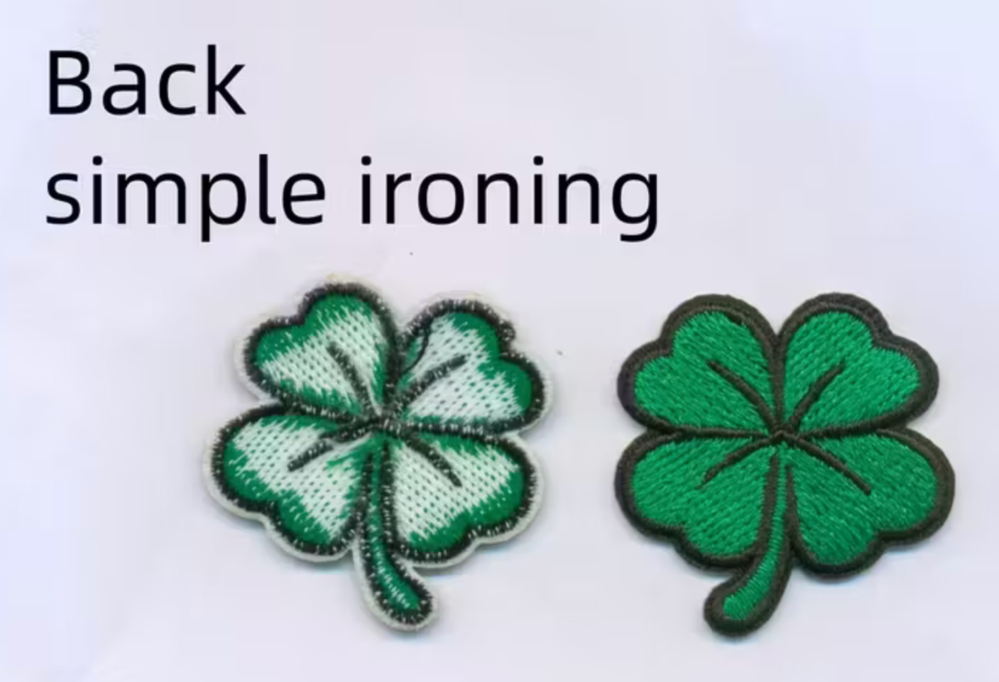 Four Leaf Clover Lucky Irish Embroidered Iron On Patch