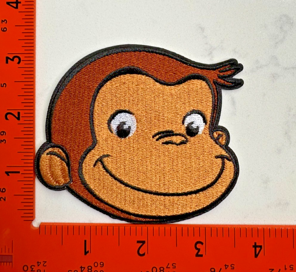 Curious George Patch – Classic Children’s Character – Iron-On / Sew-On Badge