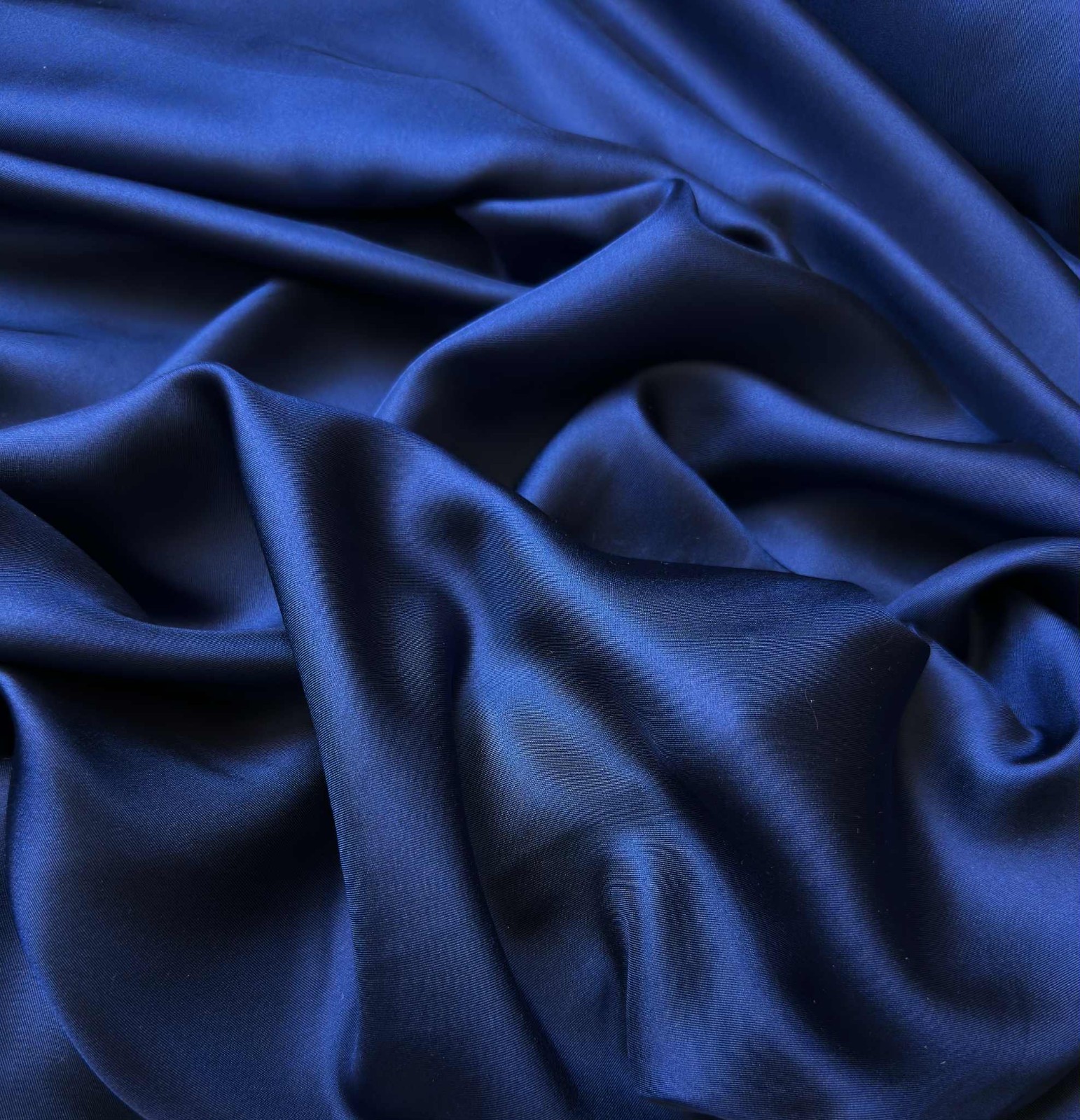 Navy Blue 100% Silk Twill Fabric 12mm weight
