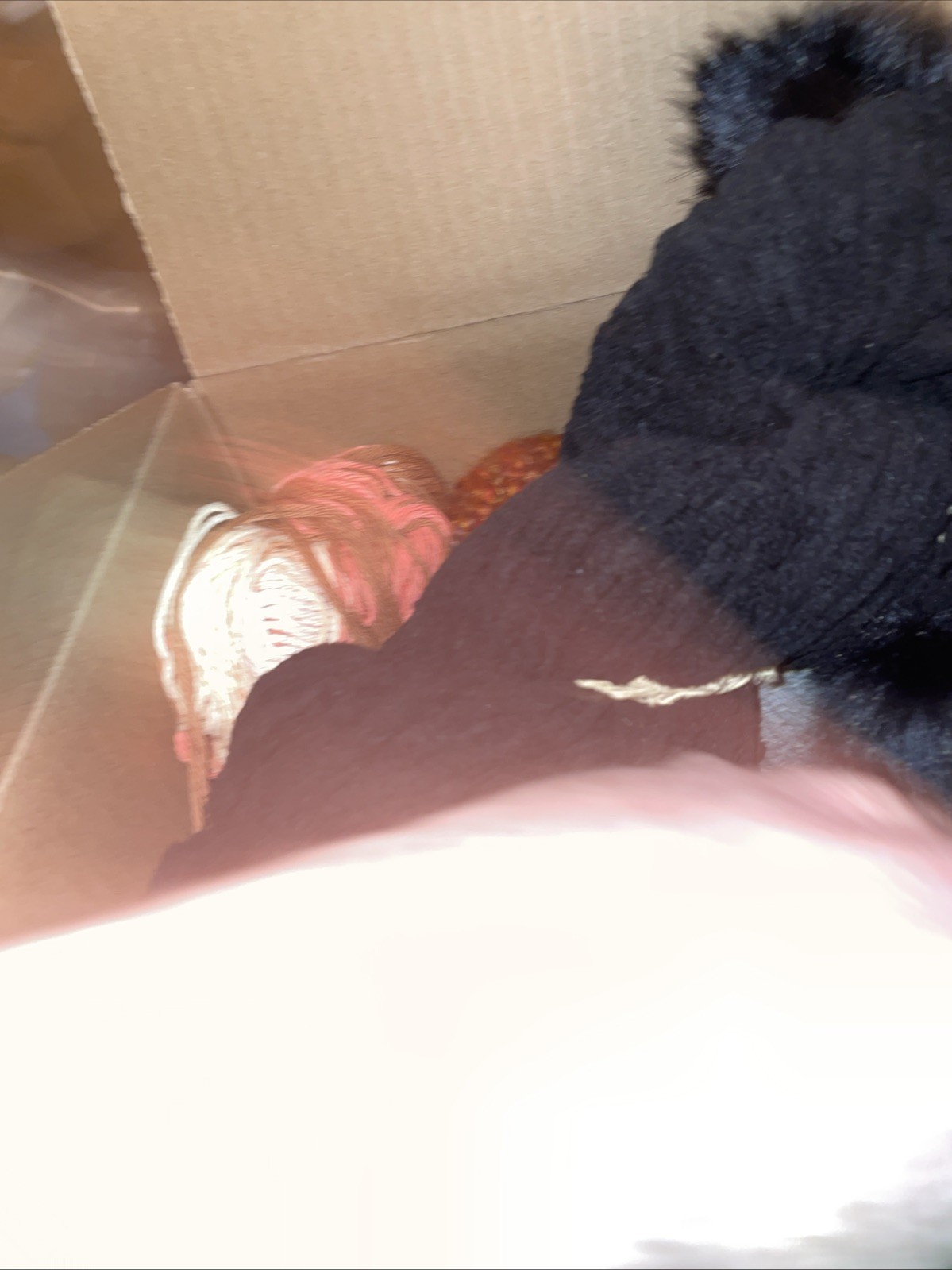 2 lbs Mixed Scrap Yarn Lot Assorted Colors, Sizes & Fiber Content