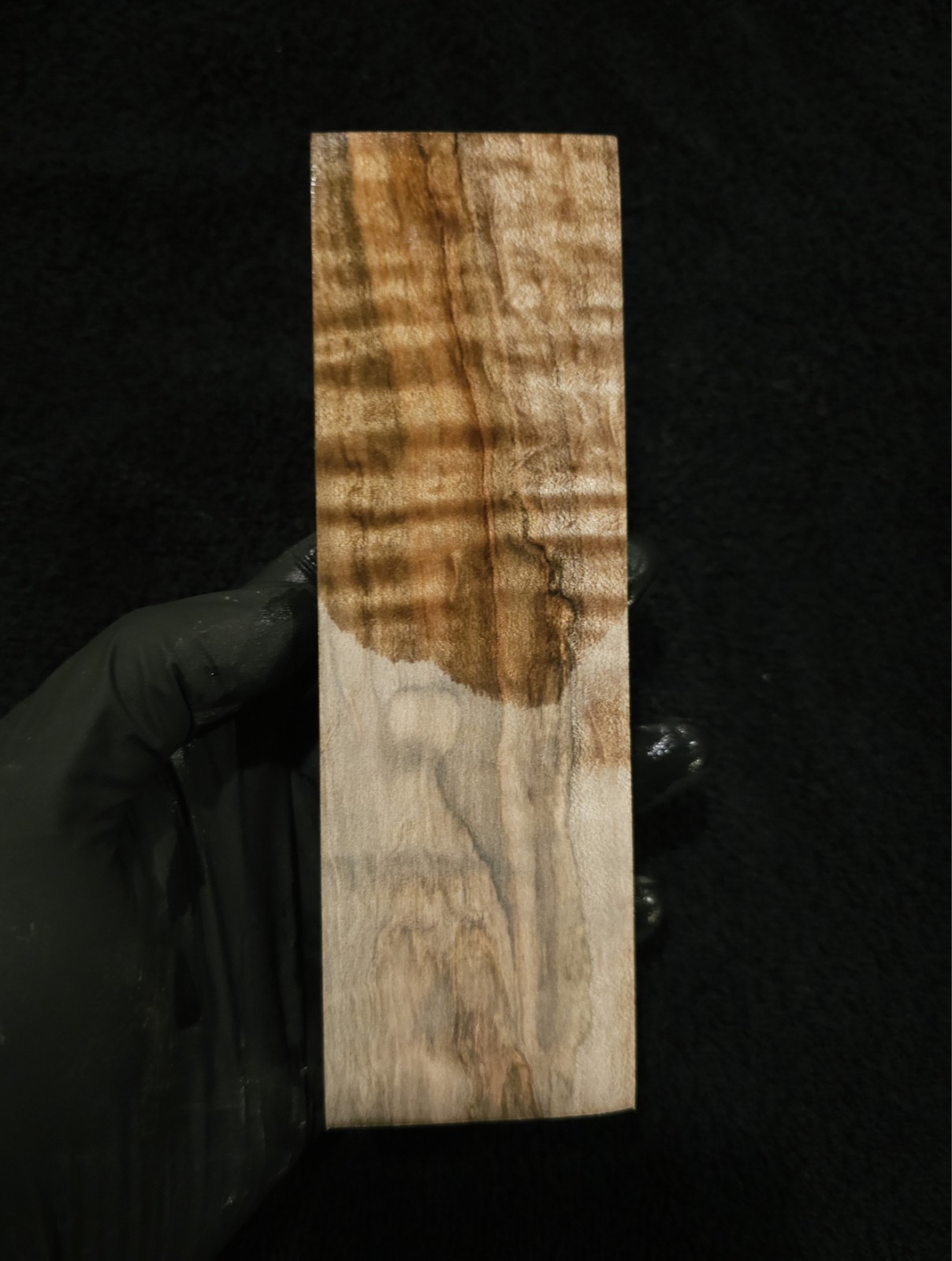 Stabilized Curly Ambrosia Maple Block – Knife Scales/Pen Blanks