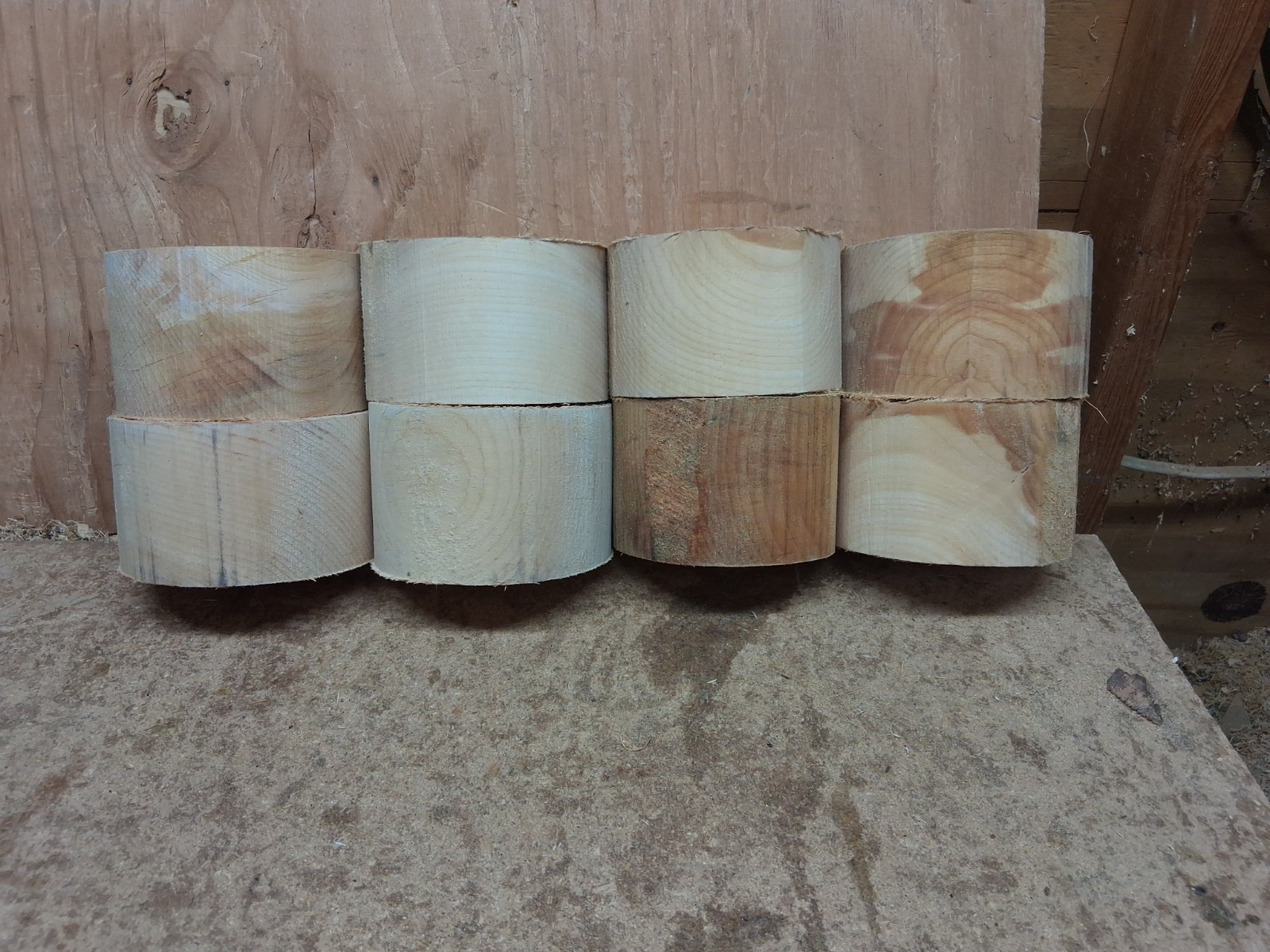 Spalted Red Alder Wood Turning Bowl Blanks 8pc