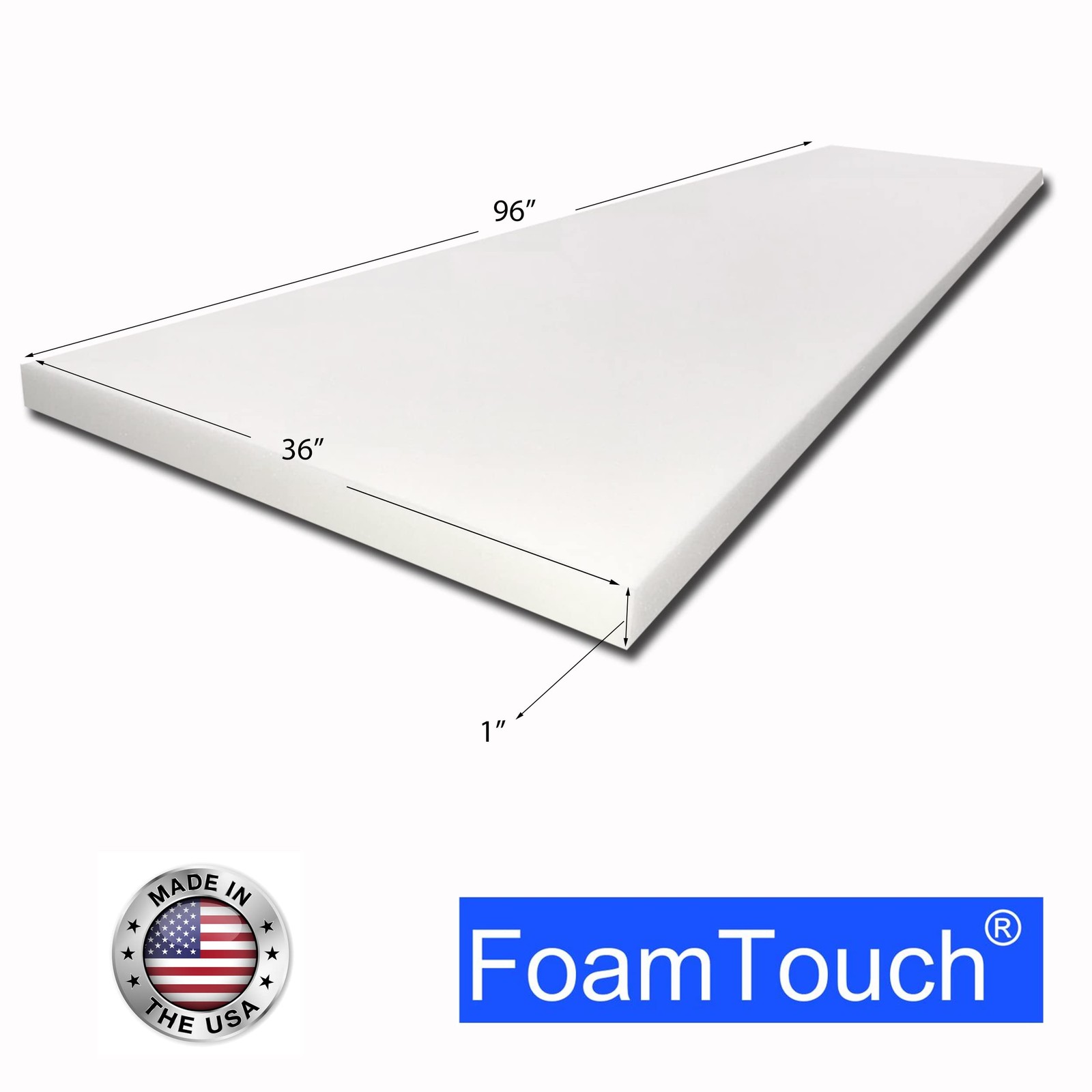 FoamTouch Upholstery Foam 1″x36″x96″