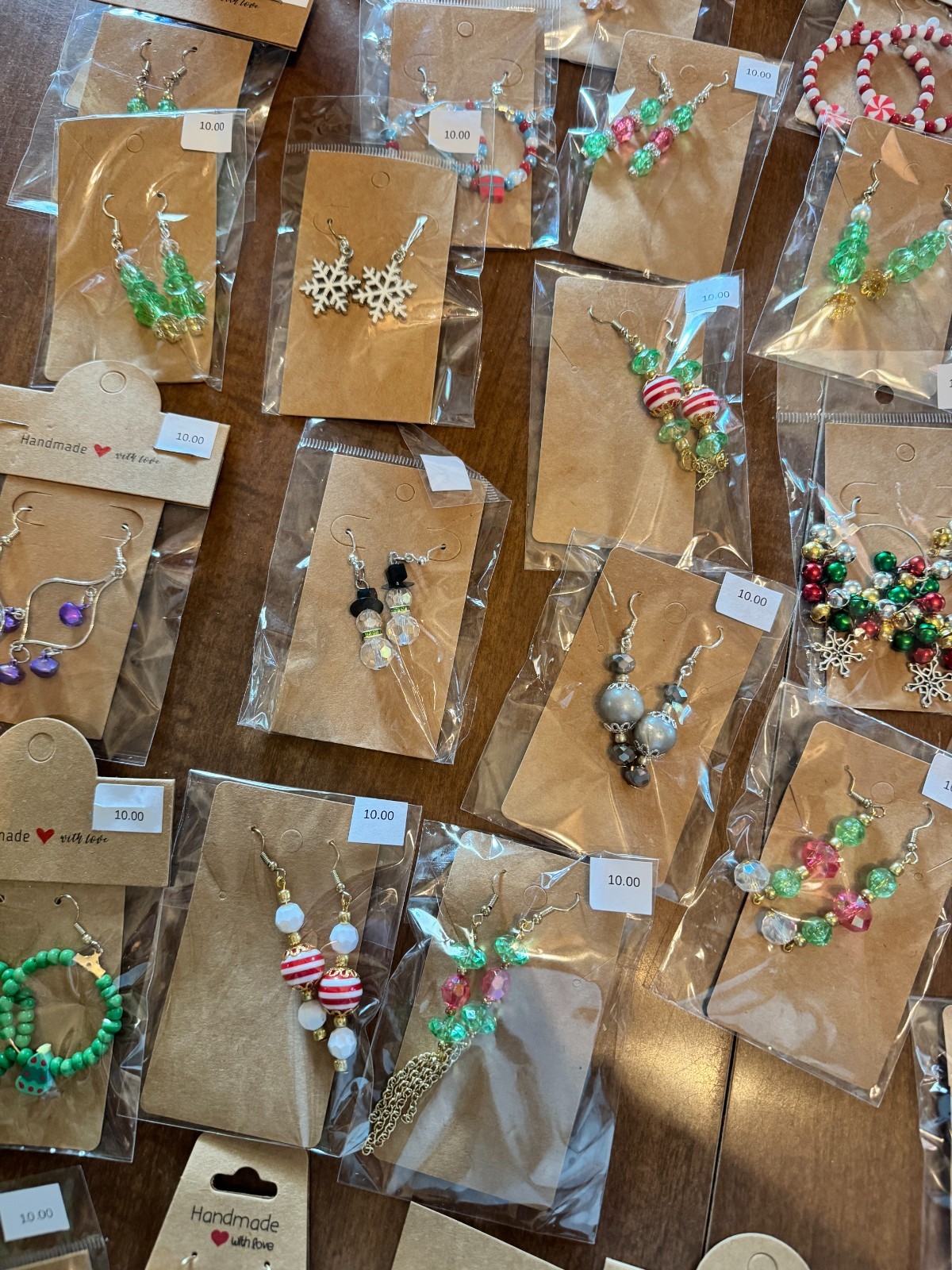 161 Pieces of Handcrafted Christmas Jewelry – Boutique Inventory
