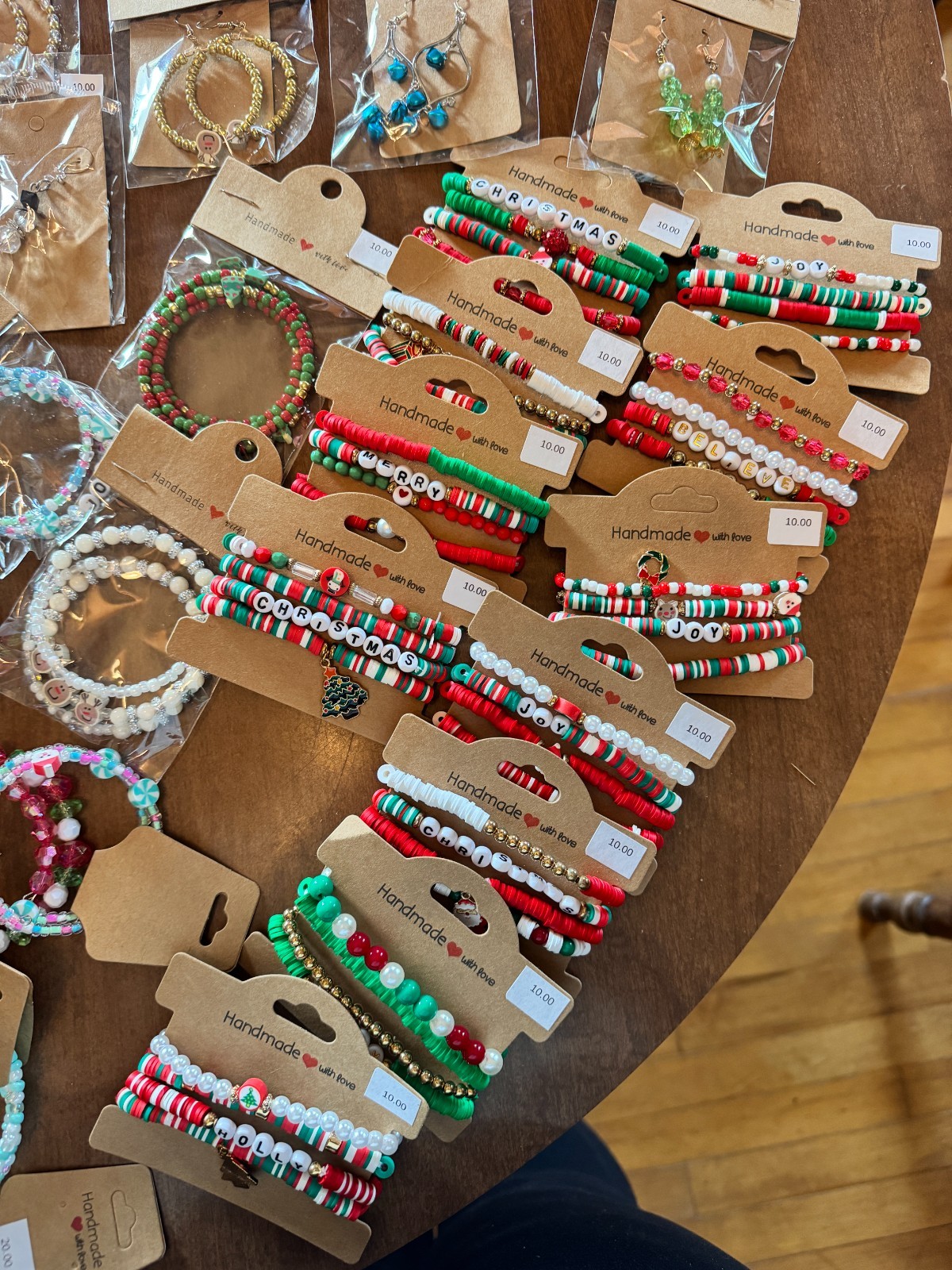 161 Pieces of Handcrafted Christmas Jewelry – Boutique Inventory