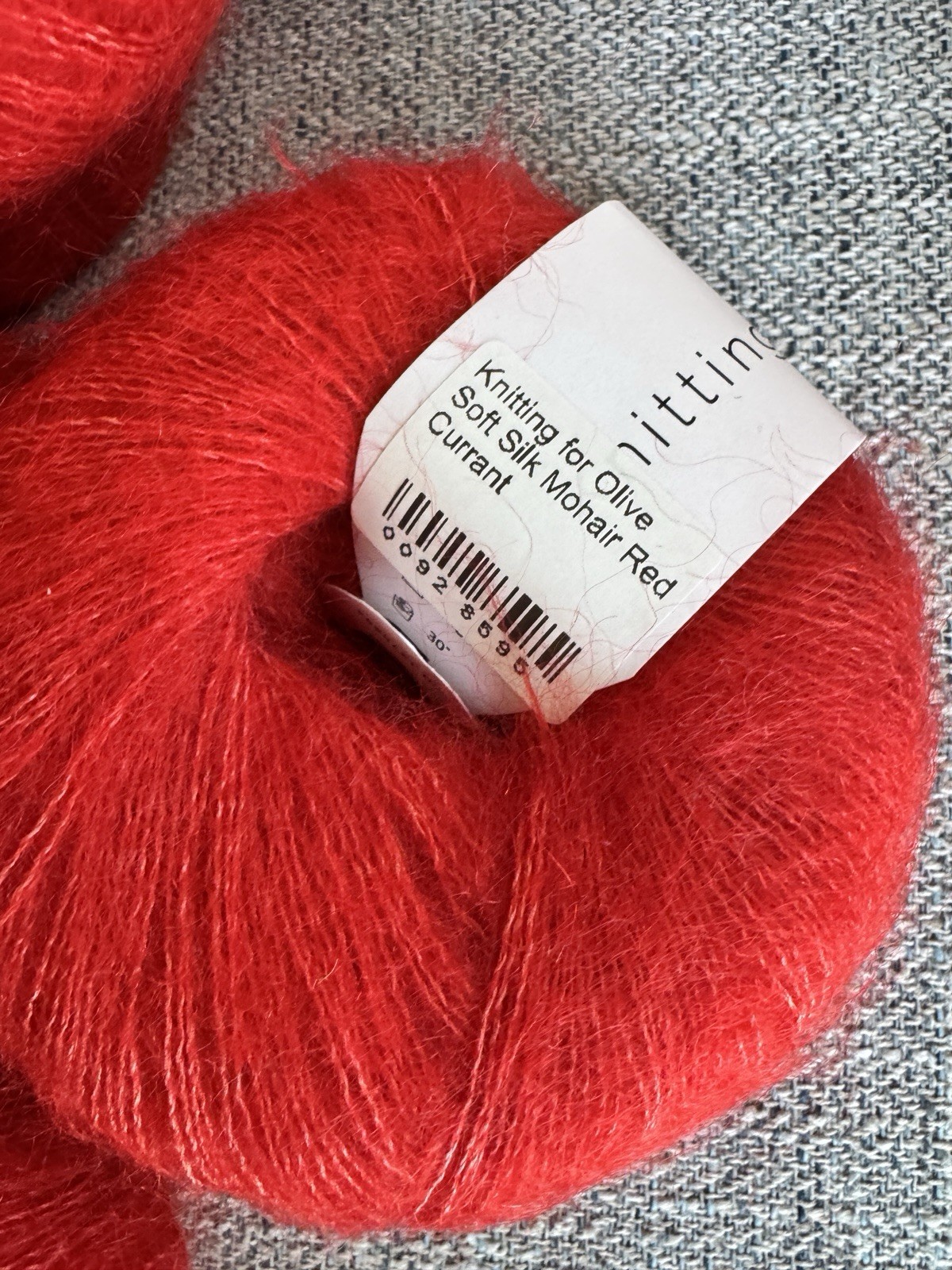Lot Knitting For Olive Merino (11) & Silk Mohair (7) Red Currant NEW