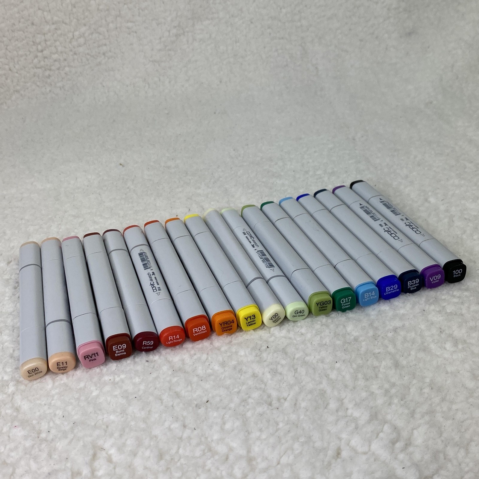 Copic Sketch Markers Multicolor Japan Set Of 18 Dual-Tip Alcohol Art Pens