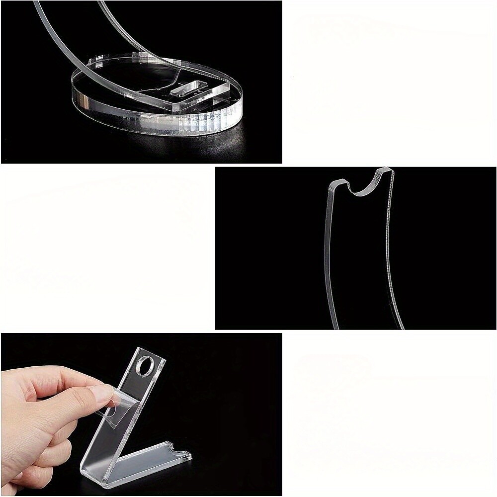 3pcs 3 styles Acrylic Pen Display Clear 1pc/style Jewelry display and packaging