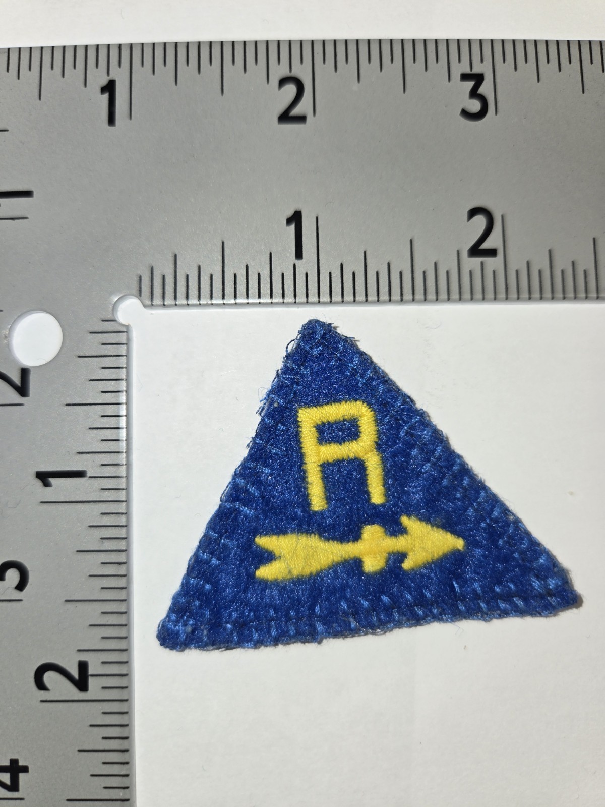 POLO RALPH LAUREN PATCHES PRE-OWNED BLUE/YELLOW R ARROW PATCH